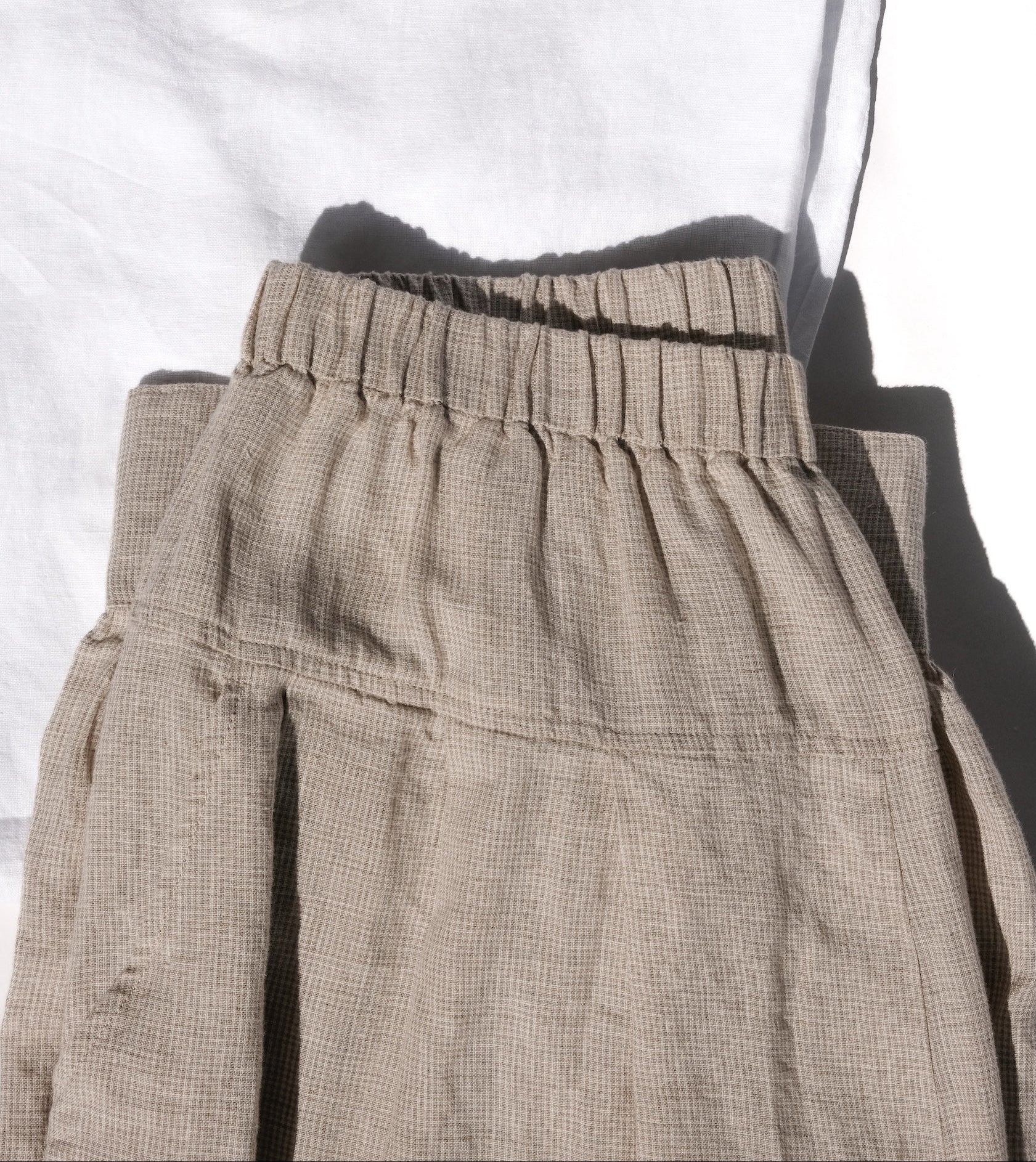 Desi Pants in Fine Houndstooth French Linen