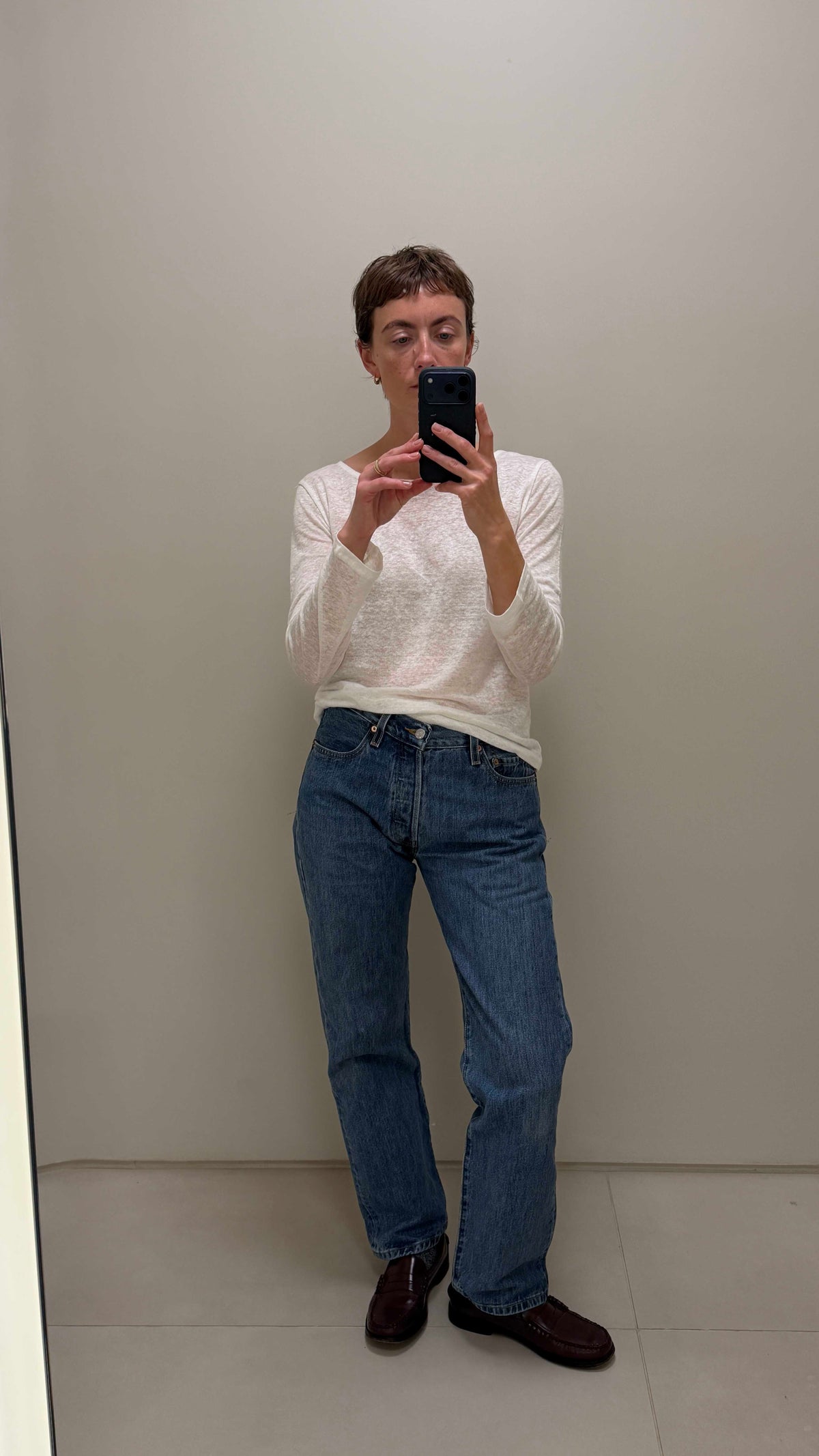 Perry Linen Jersey Top