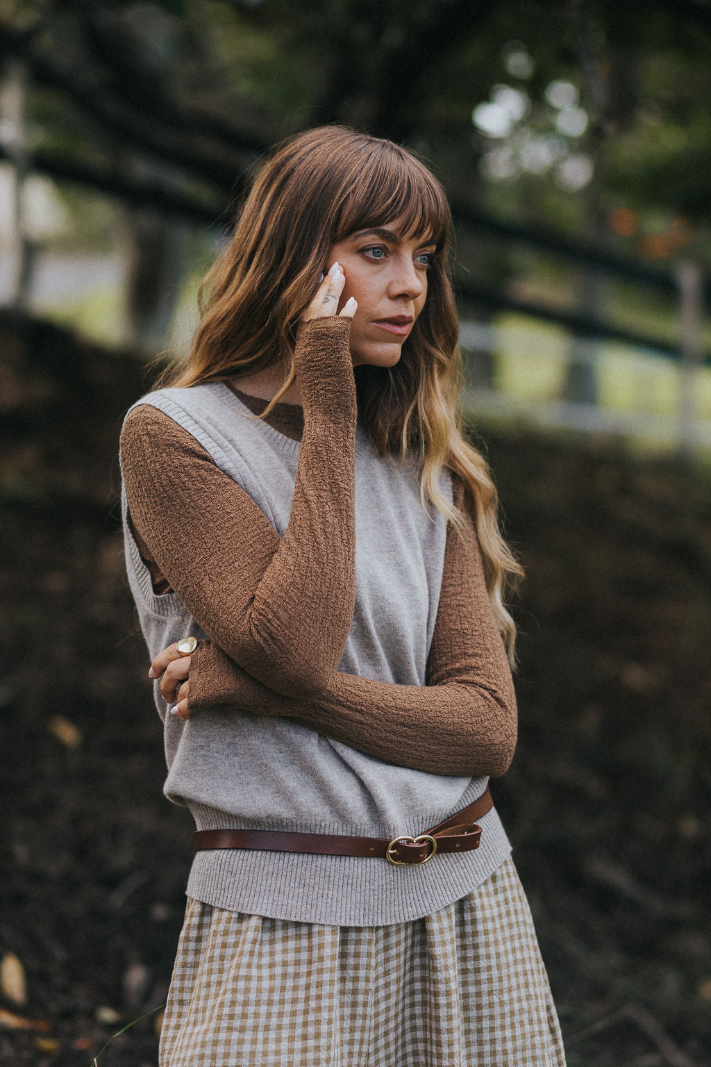Essential Superfine Lambswool Mock Neck Top