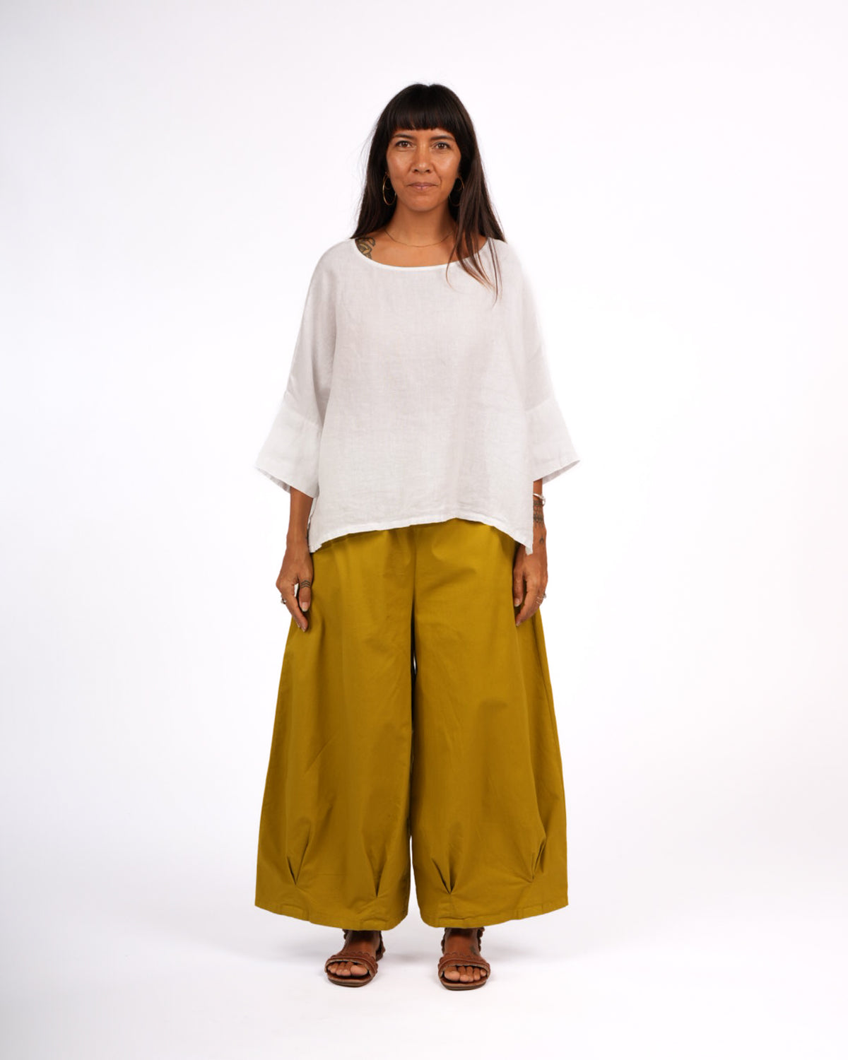 Montaigne Caroline Wide Leg Pants Senape