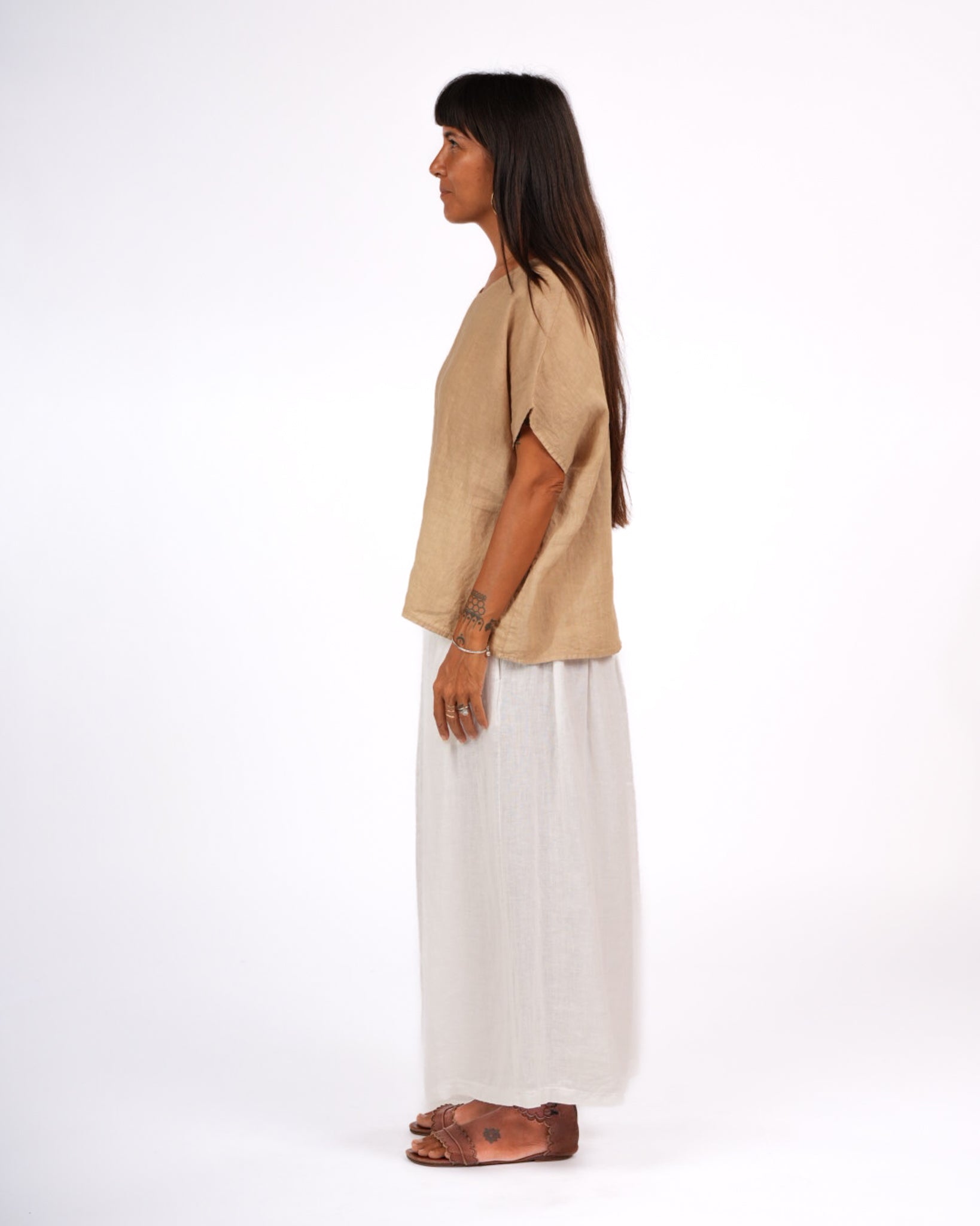 Lee Linen Short Sleeve Top