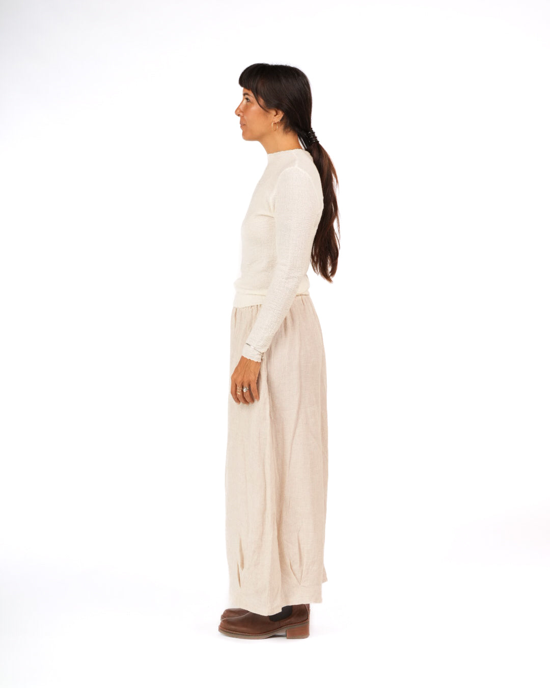 Essential Superfine Lambswool Mock Neck Top