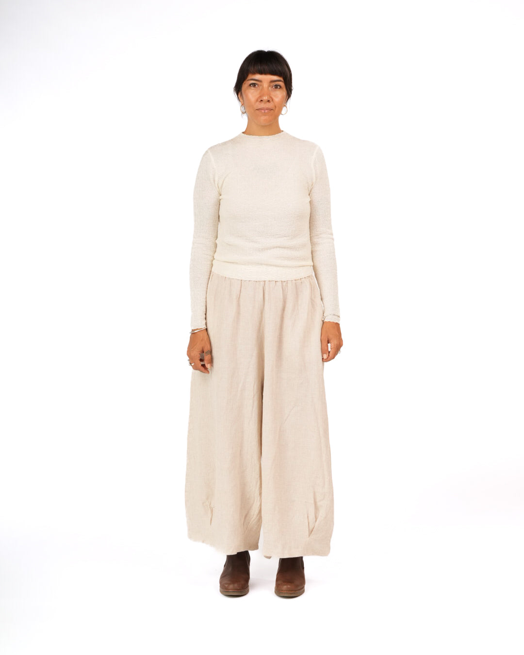 Essential Superfine Lambswool Mock Neck Top