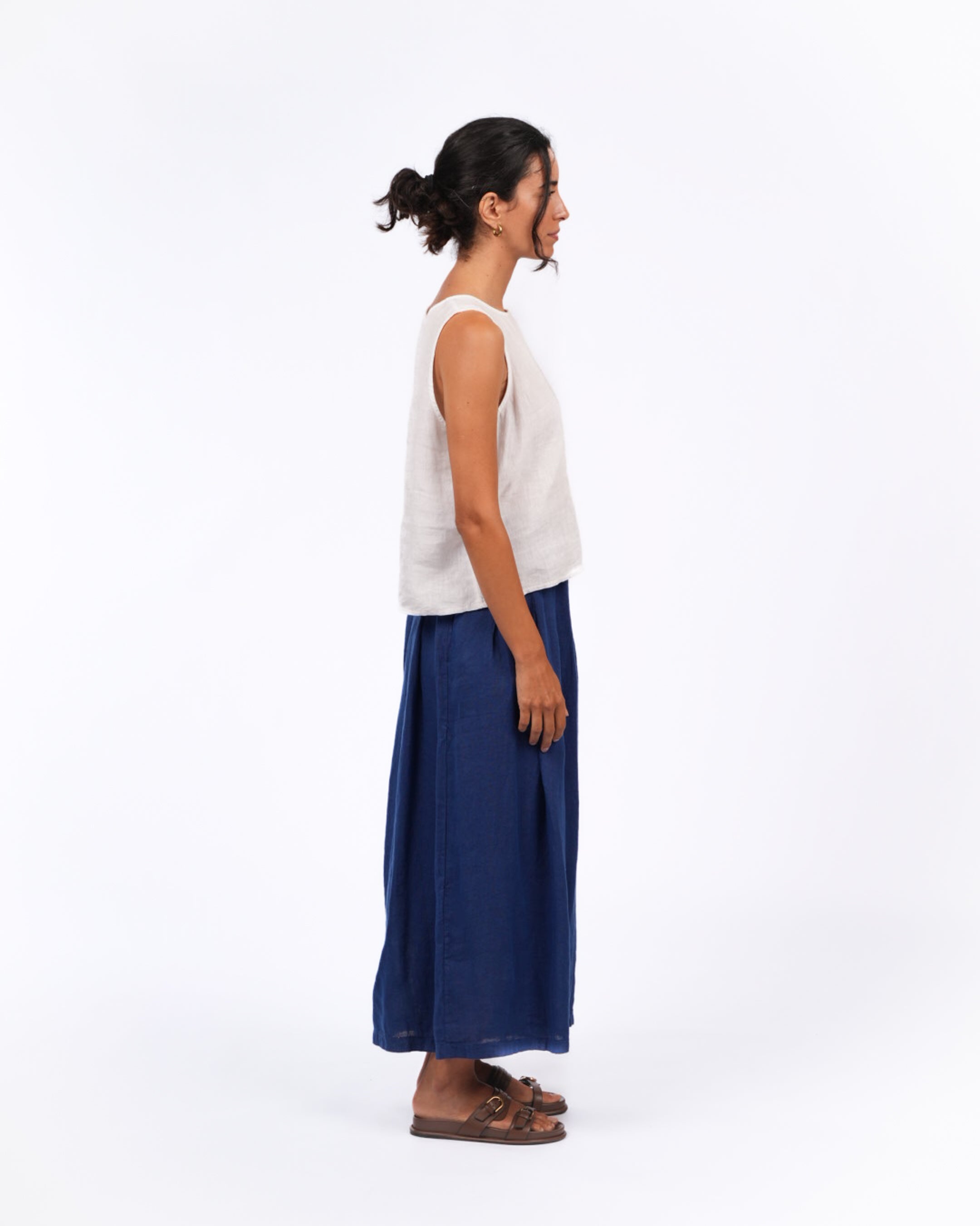 Solid Linen Culottes
