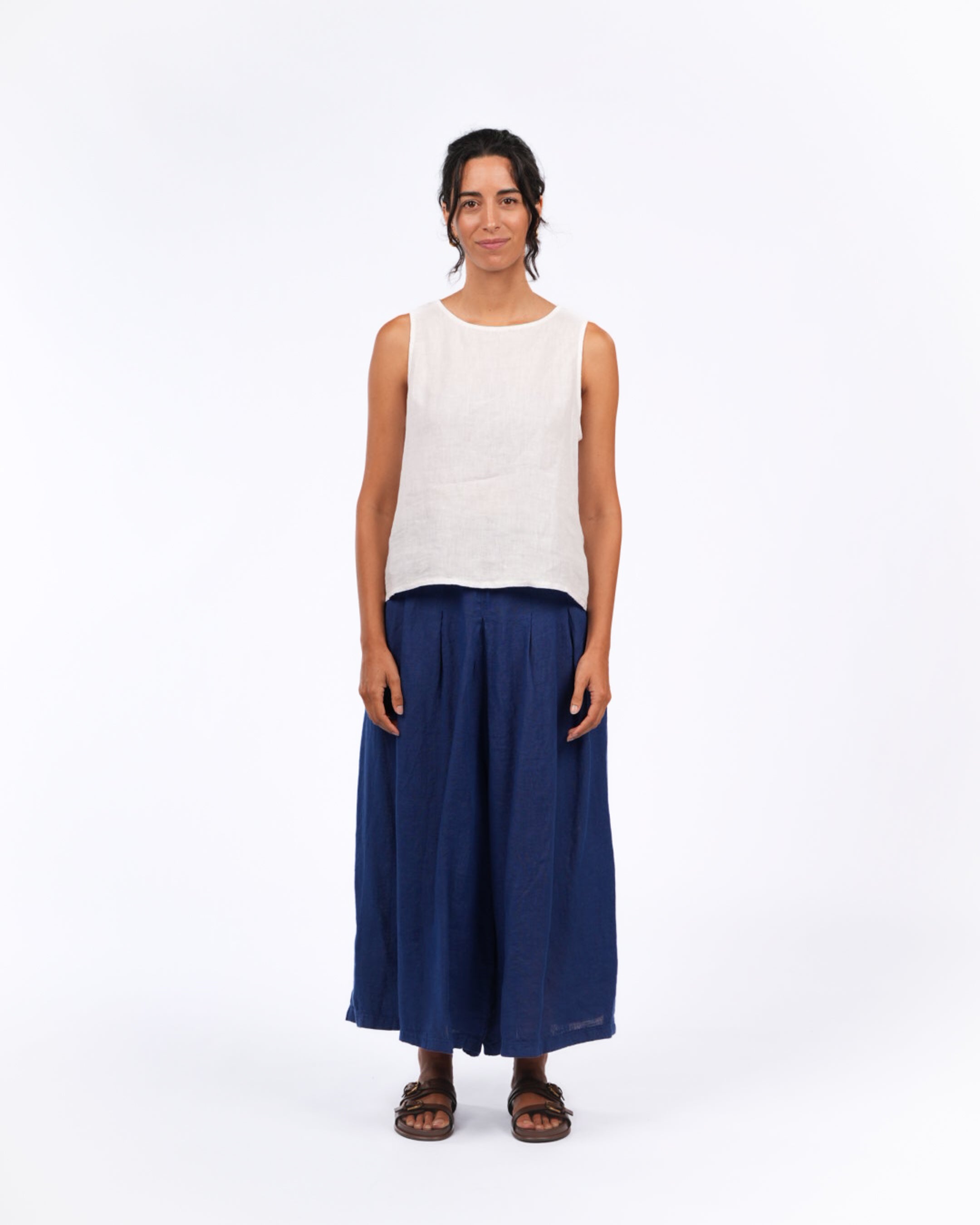 Solid Linen Culottes