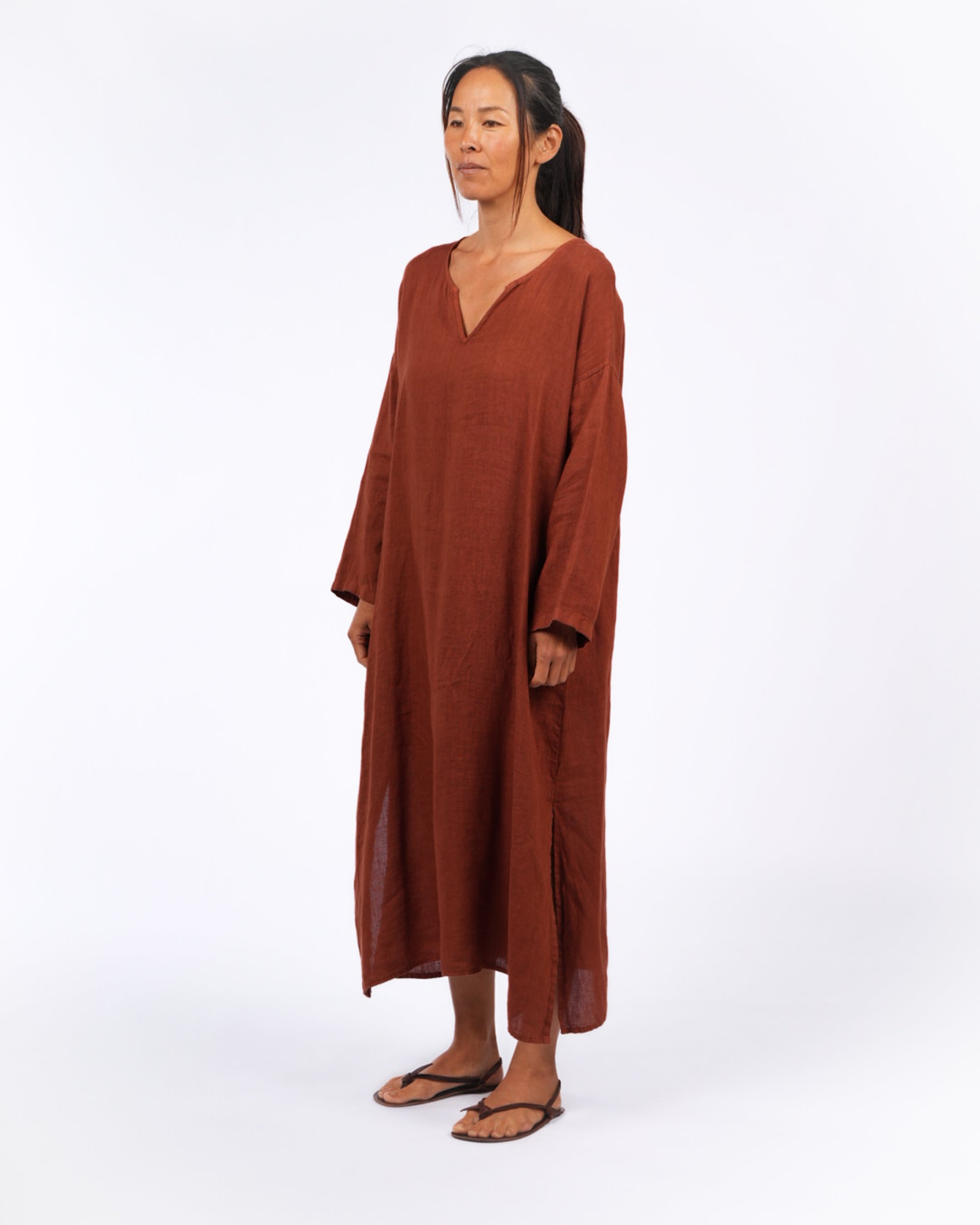 Sophie Linen Kaftan Dress