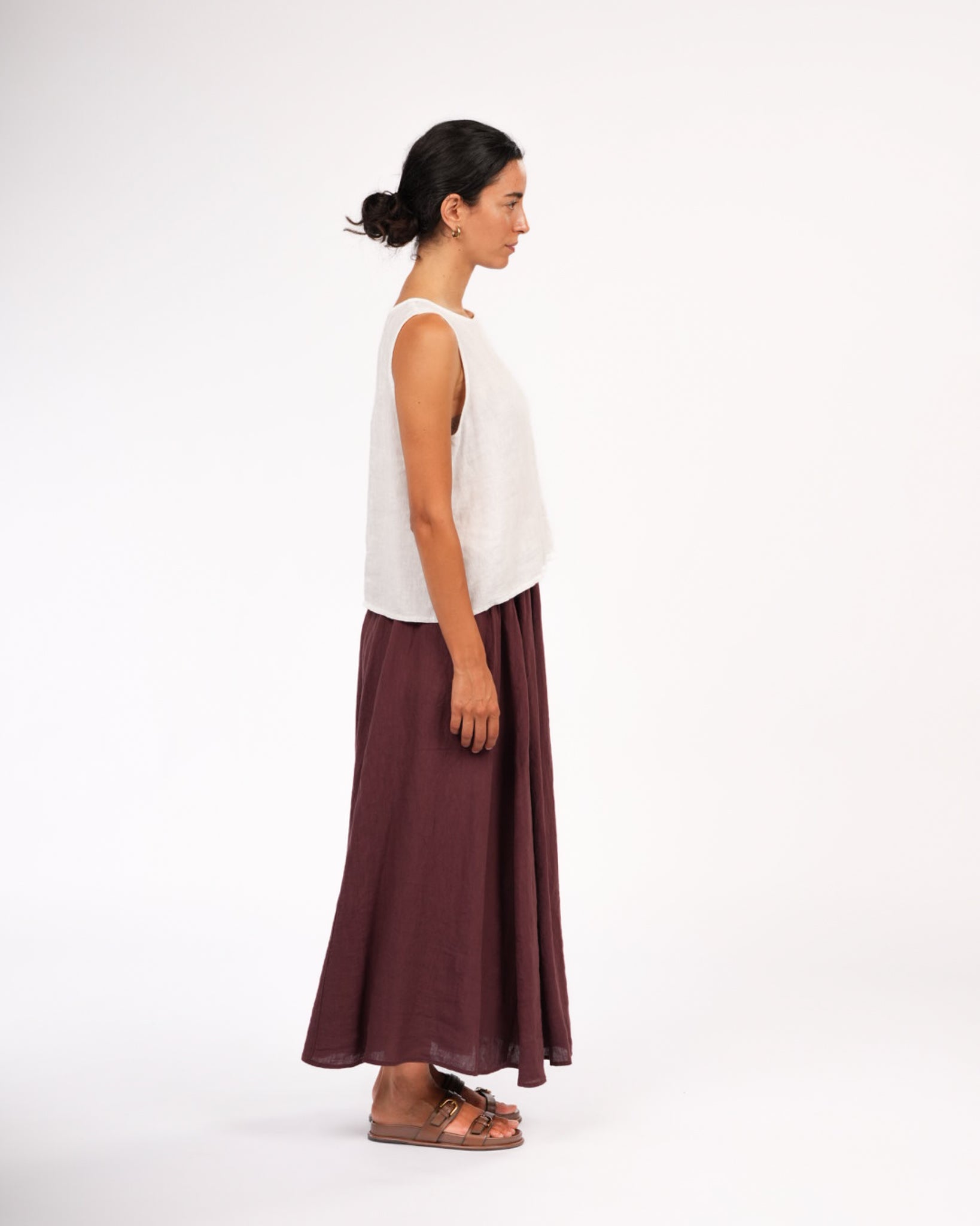 Lucie Linen Maxi Skirt