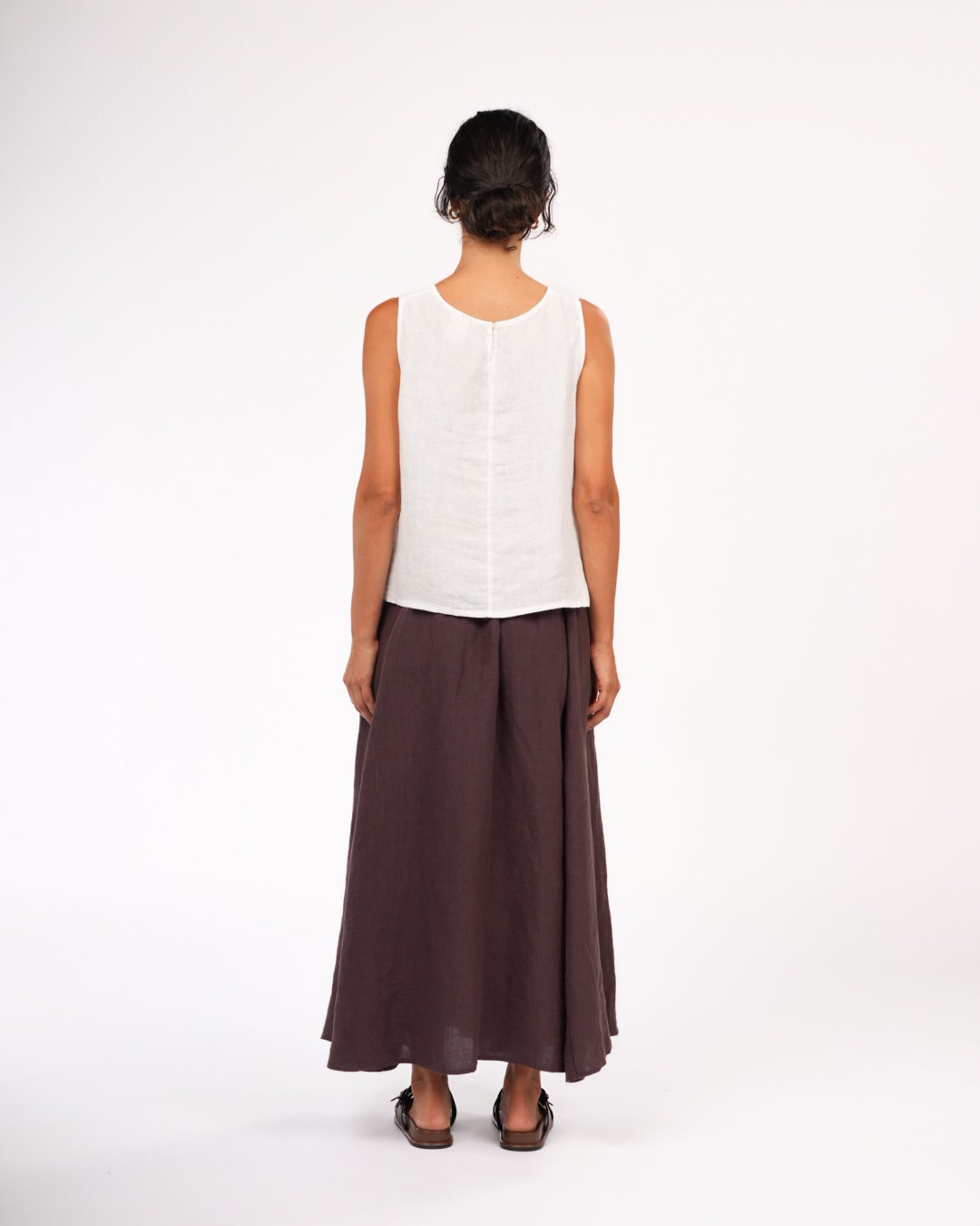 Lucie Linen Maxi Skirt