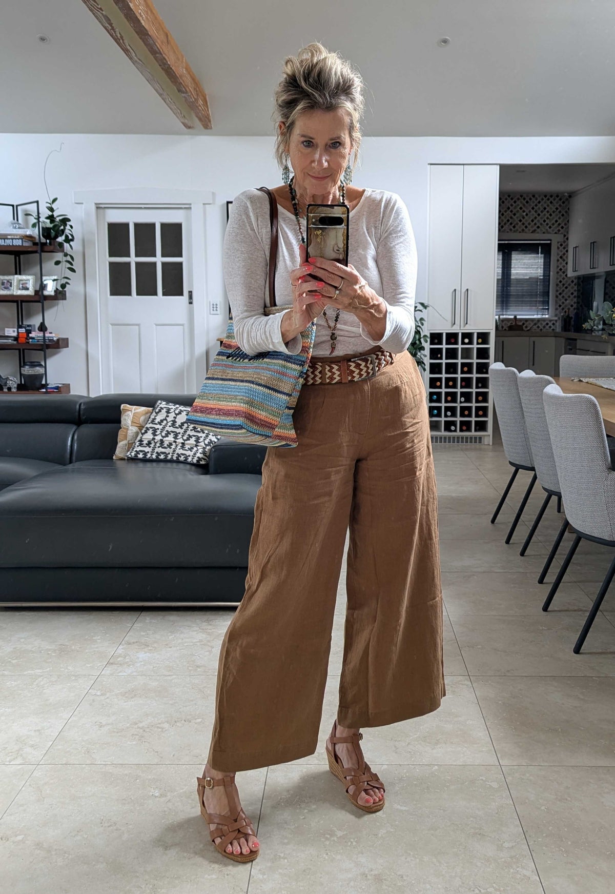 Perry Linen Jersey Top