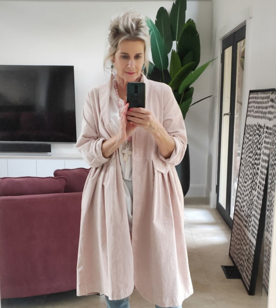 Frederic x Montaigne Pissarro Longline Velvet Coat
