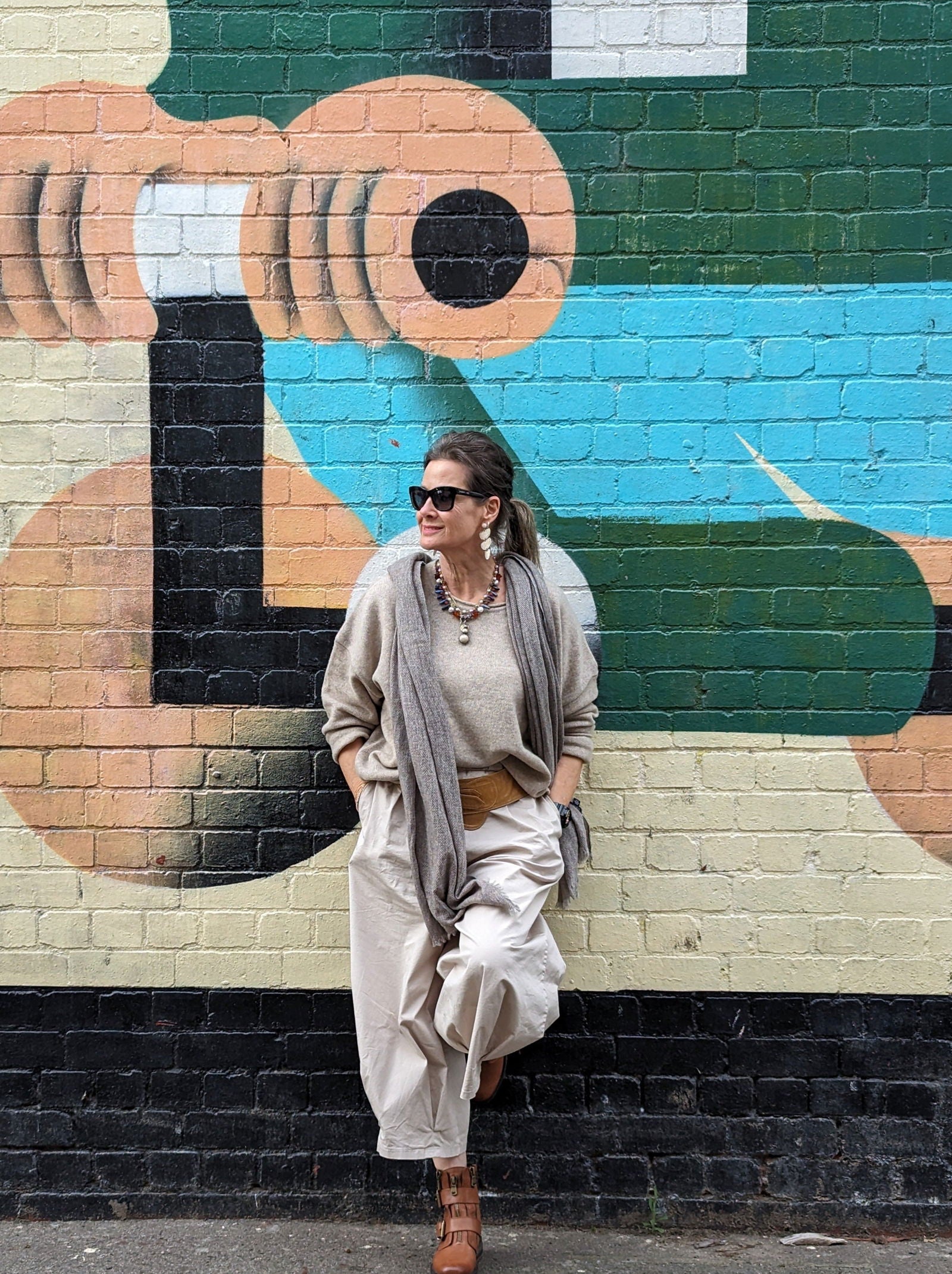 Montaigne 100% New Zealand Lambswool Jumper Oatmeal1