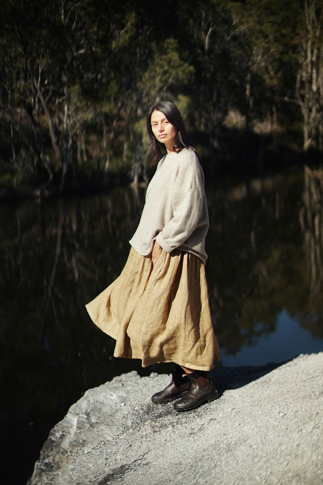 Montaigne 100% New Zealand Lambswool Jumper Oatmeal2