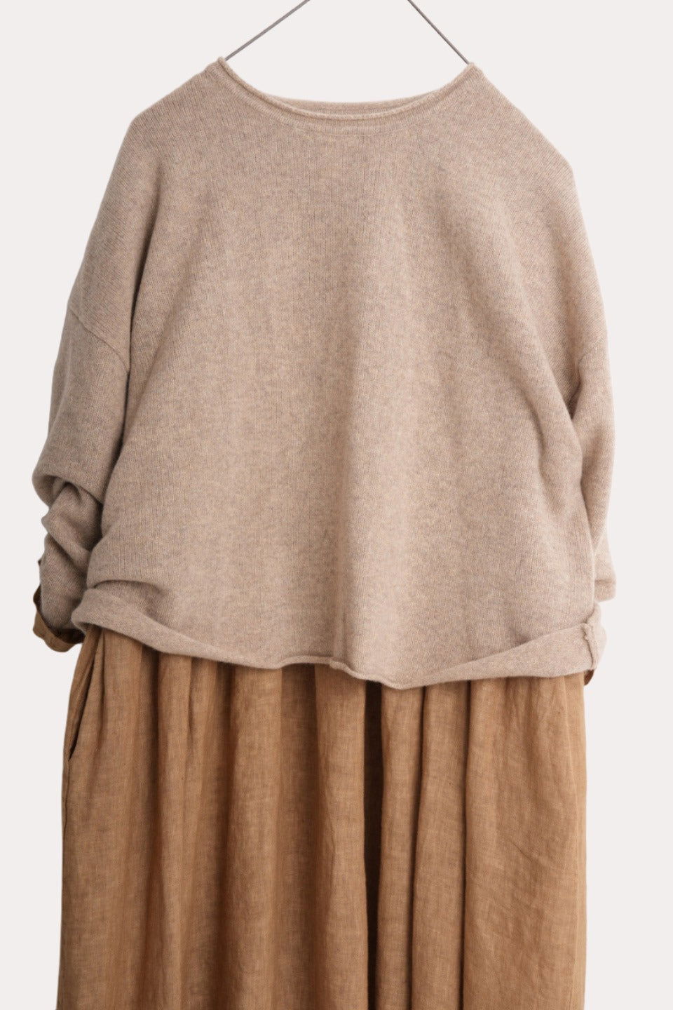 Montaigne 100% New Zealand Lambswool Jumper Oatmeal4