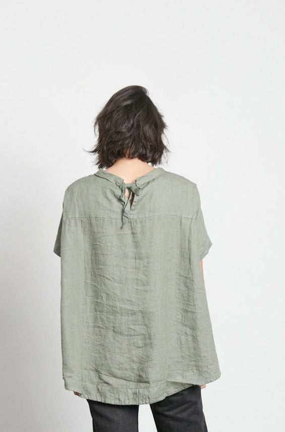 Montaigne Adéline Linen Swing Top Khaki1