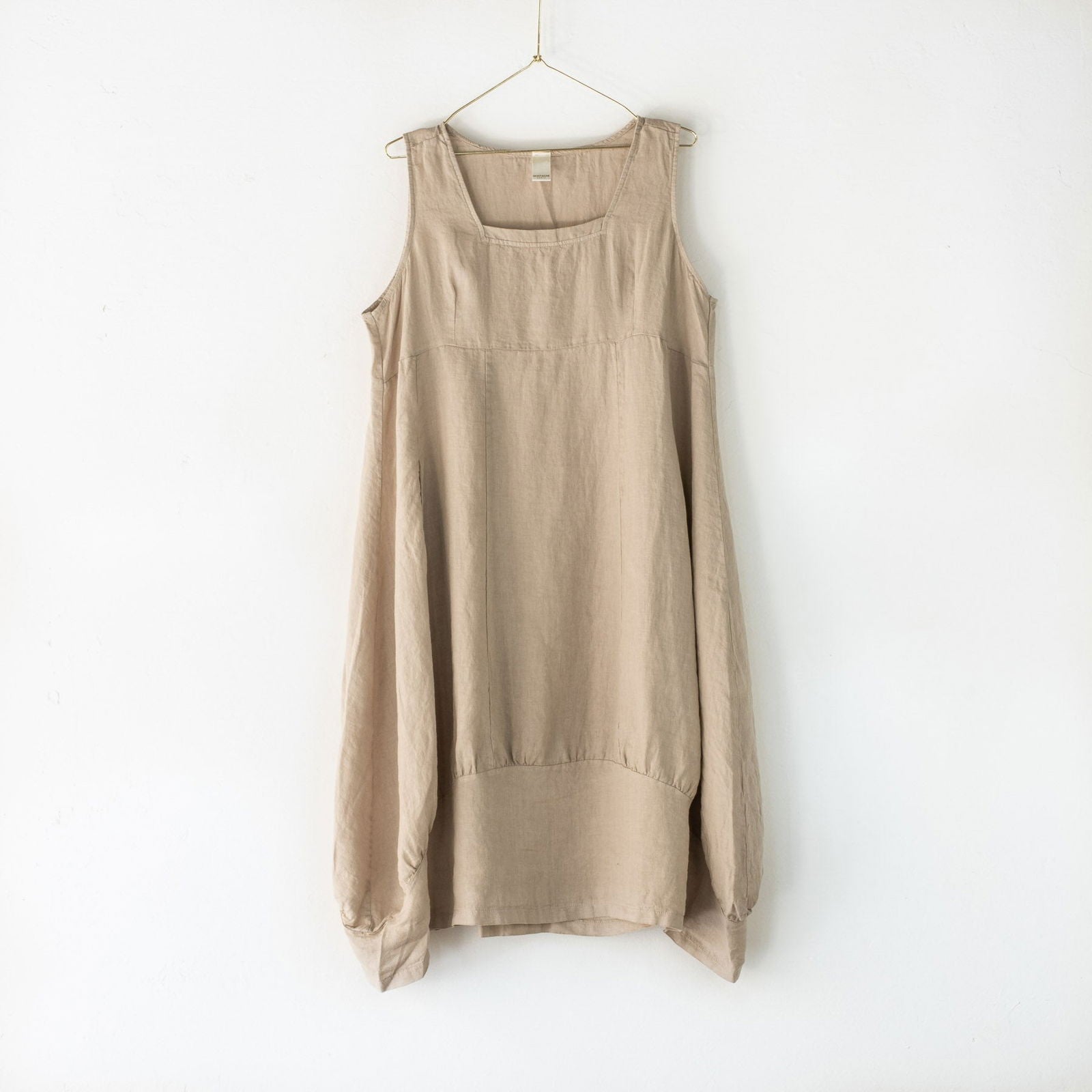 Montaigne Anaïs Linen Pinafore Dress Natural