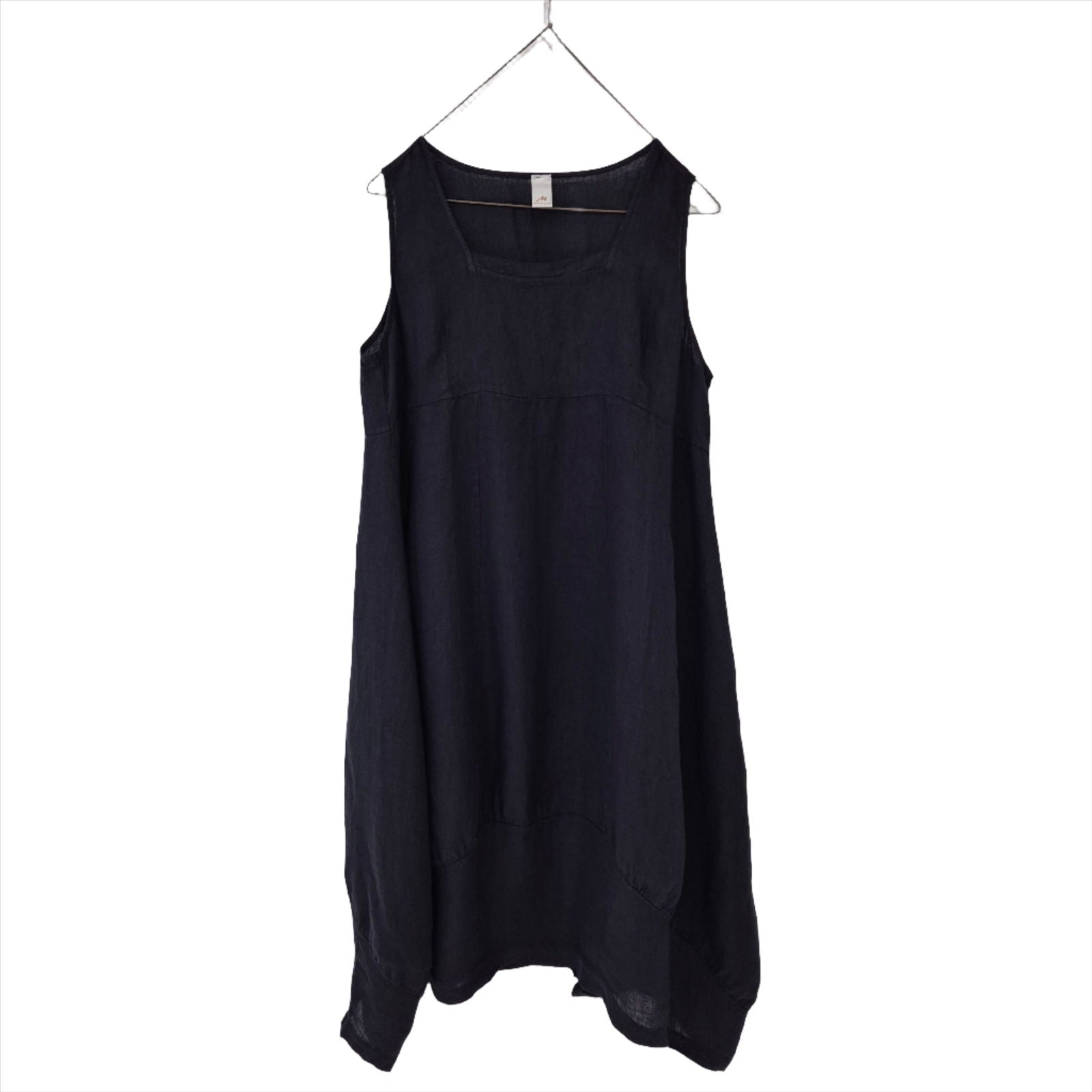 Montaigne Anaïs Linen Pinafore Dress Navy