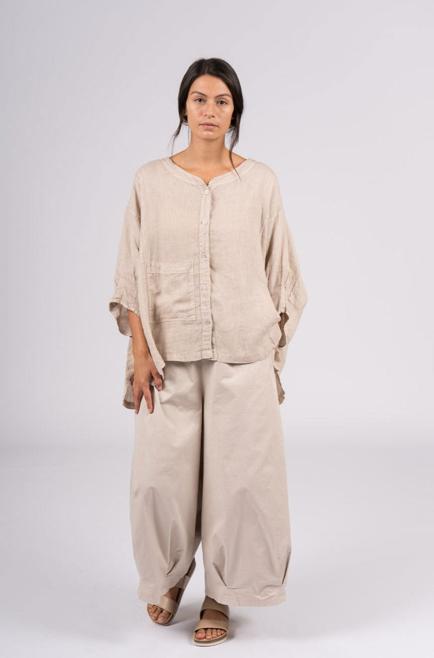 Montaigne Caroline Wide Leg Pants Natural