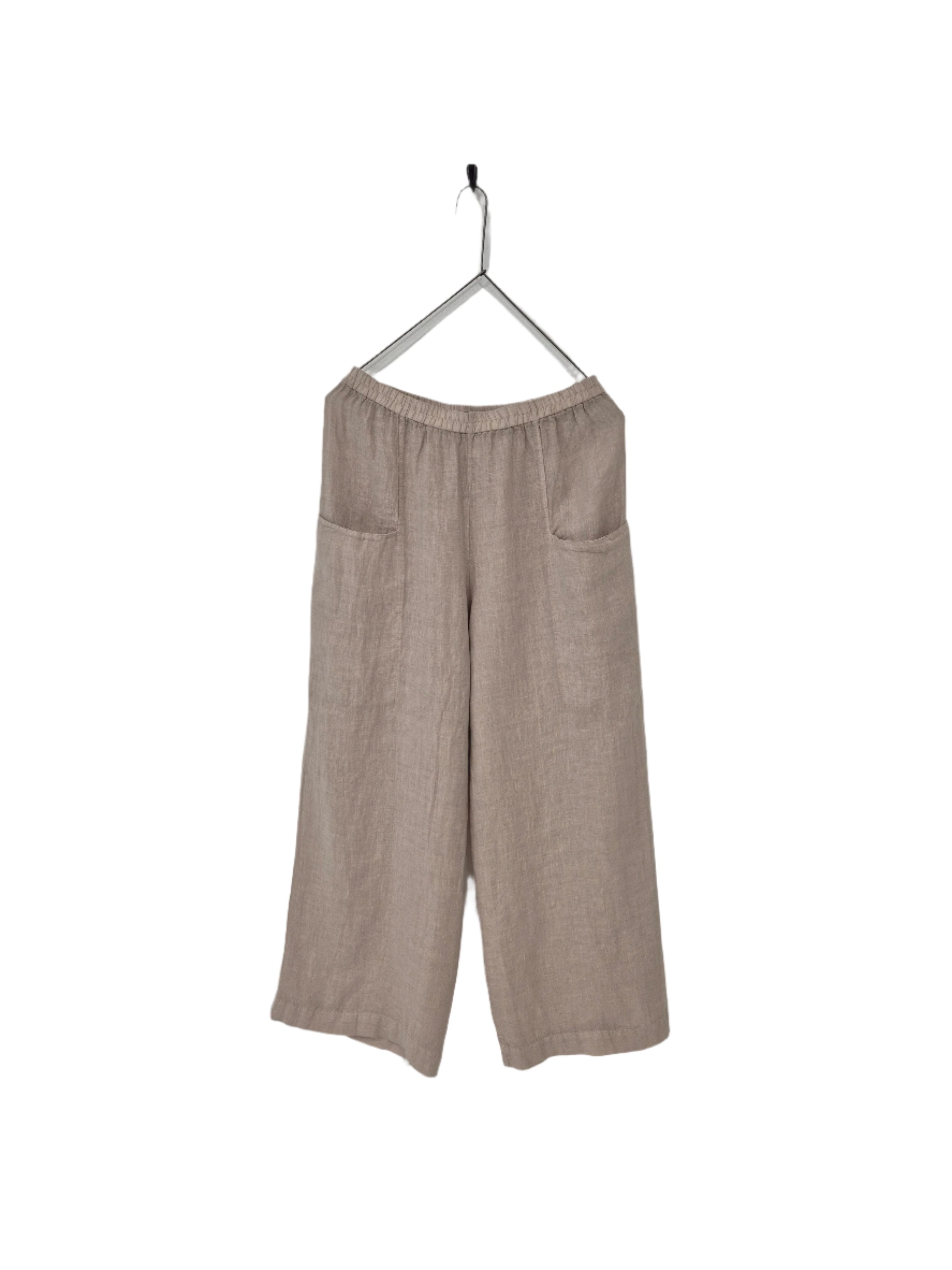 Montaigne Catherine Drill Linen Pants Natural