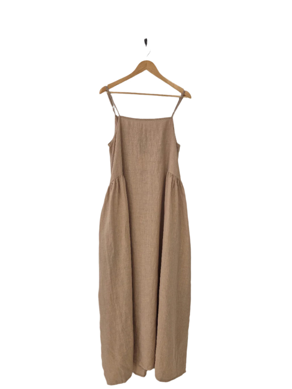 Montaigne Claudette Linen Maxi Dress Ocre