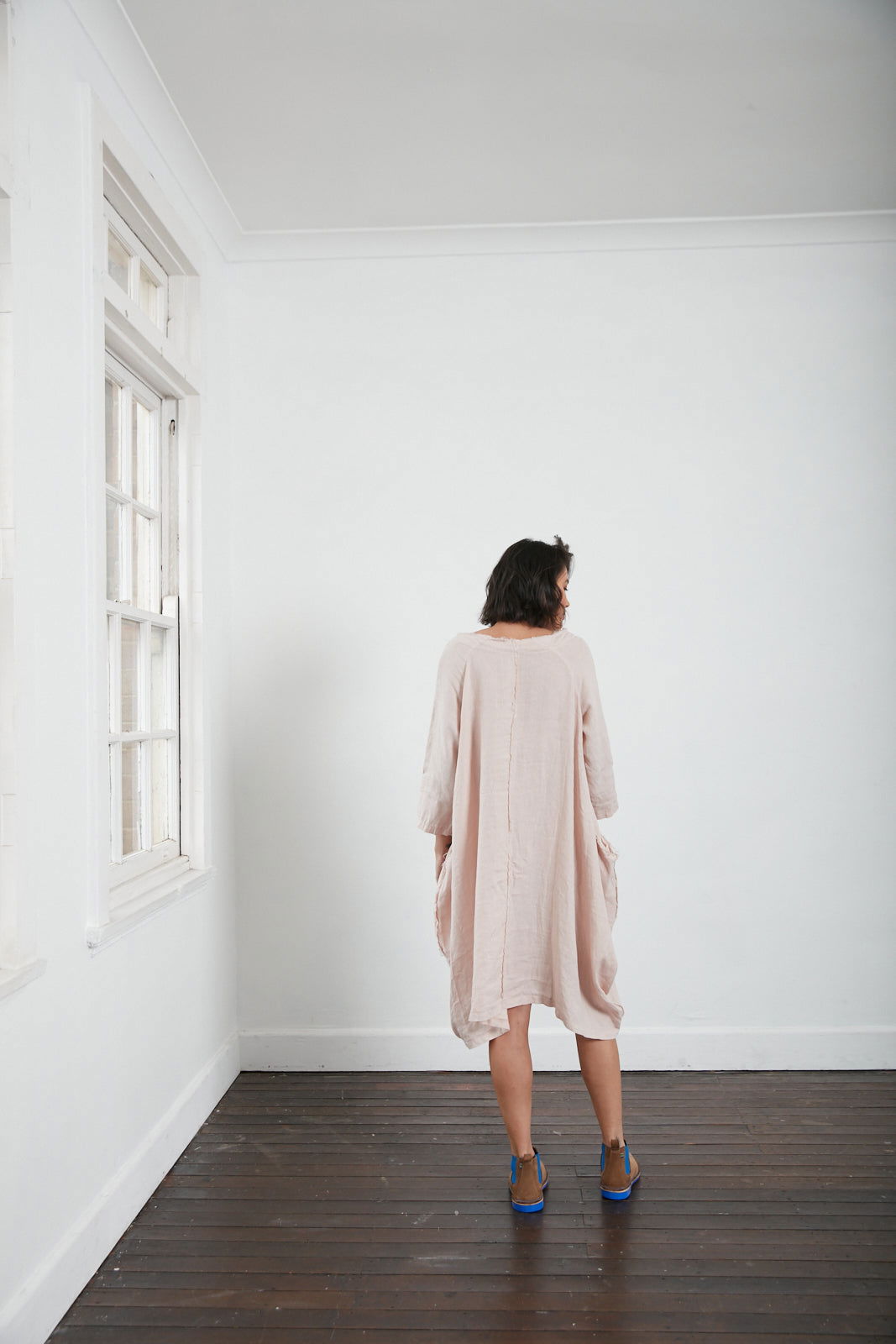 Montaigne Espoir Linen Coat Dress Rose3
