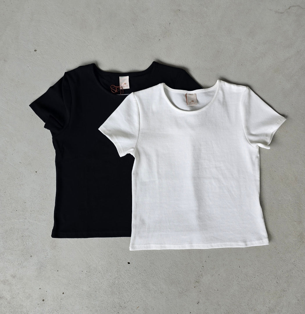Montaigne Essential Rib Cotton T-Shirt