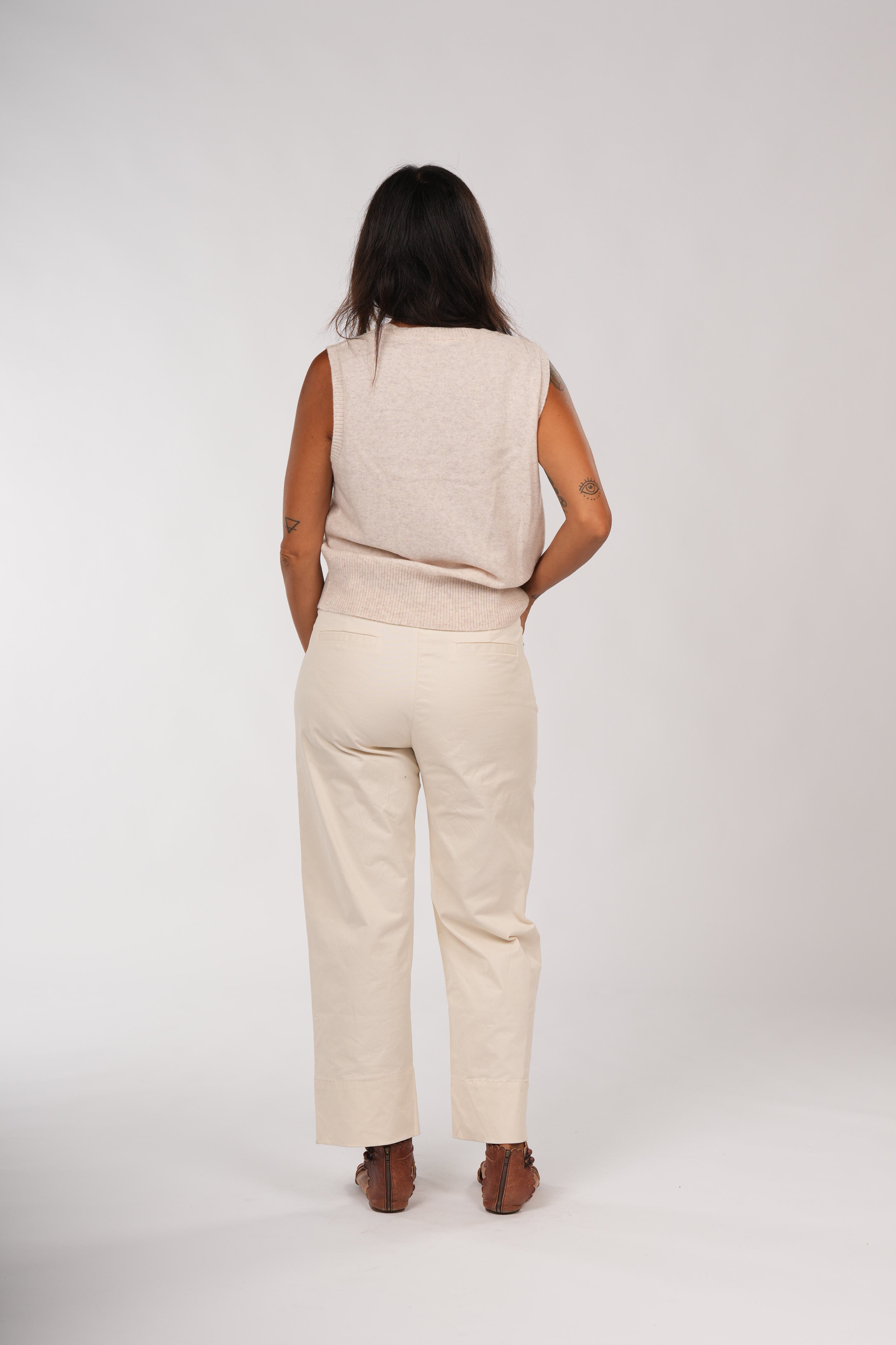 Montaigne Gigi 100% New Zealand Lambswool Vest Soft Rose1