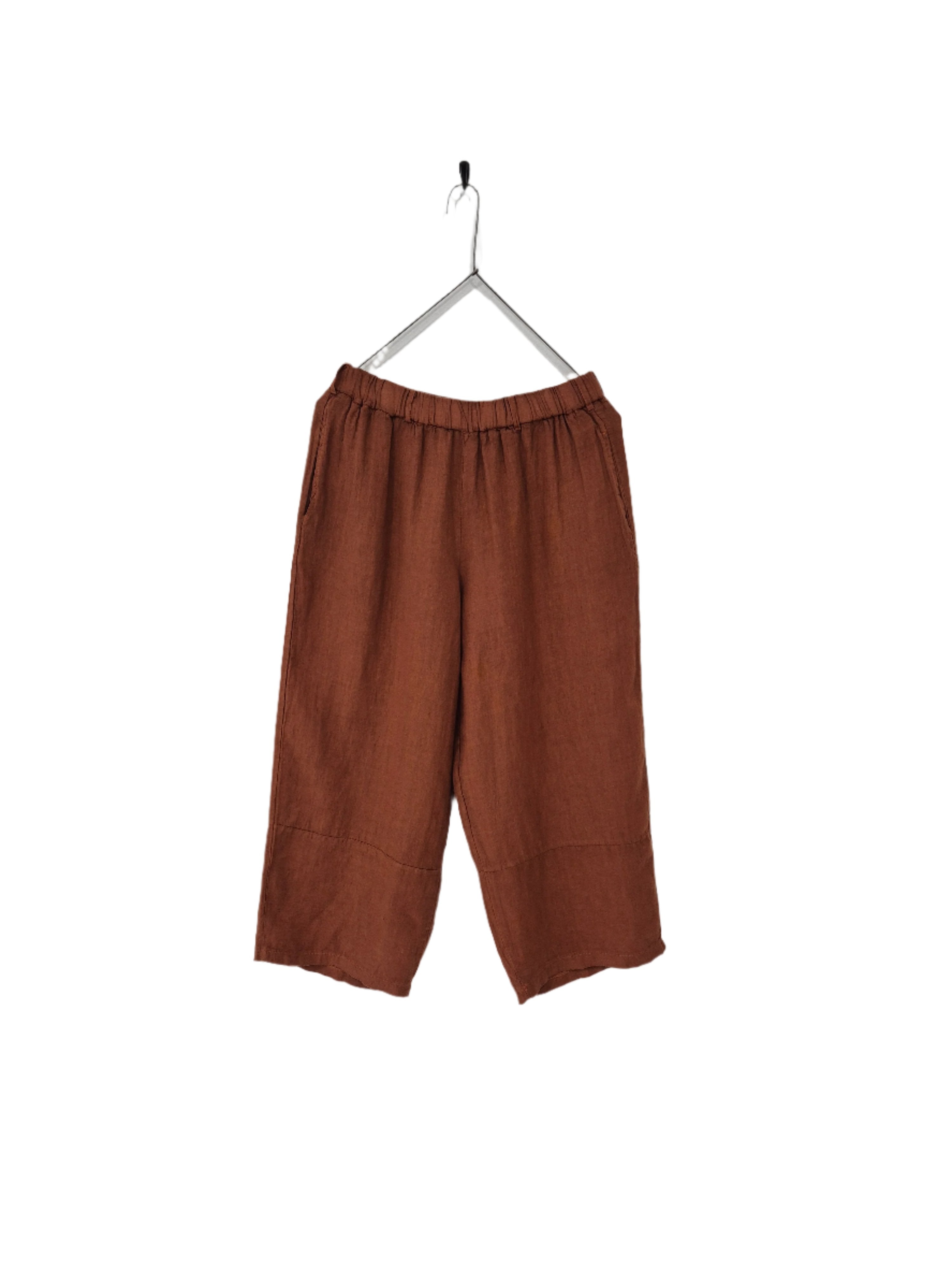 Montaigne Inès Full Length Tapered Pant Rust