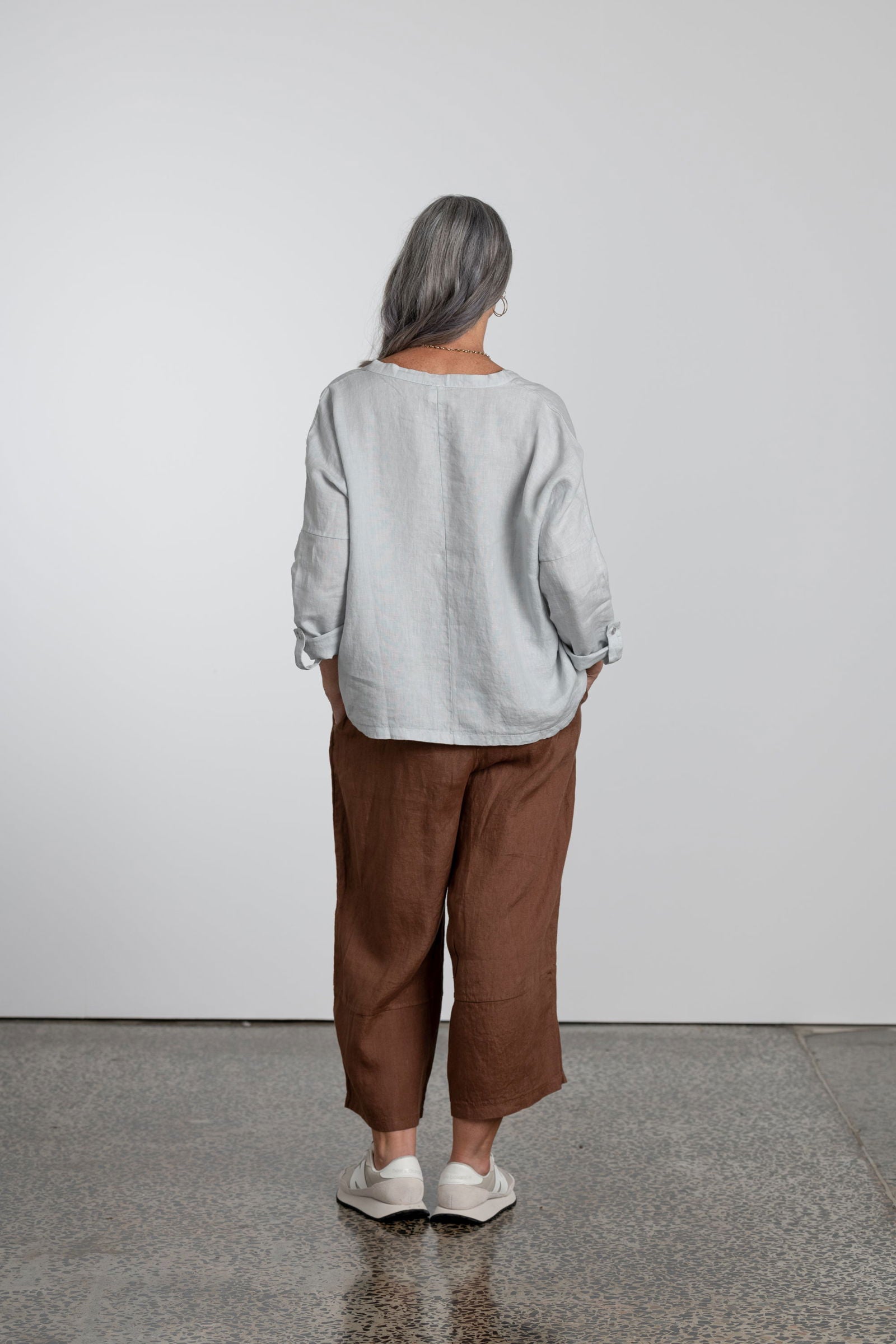 Montaigne Inès Full Length Tapered Pant Tobacco1