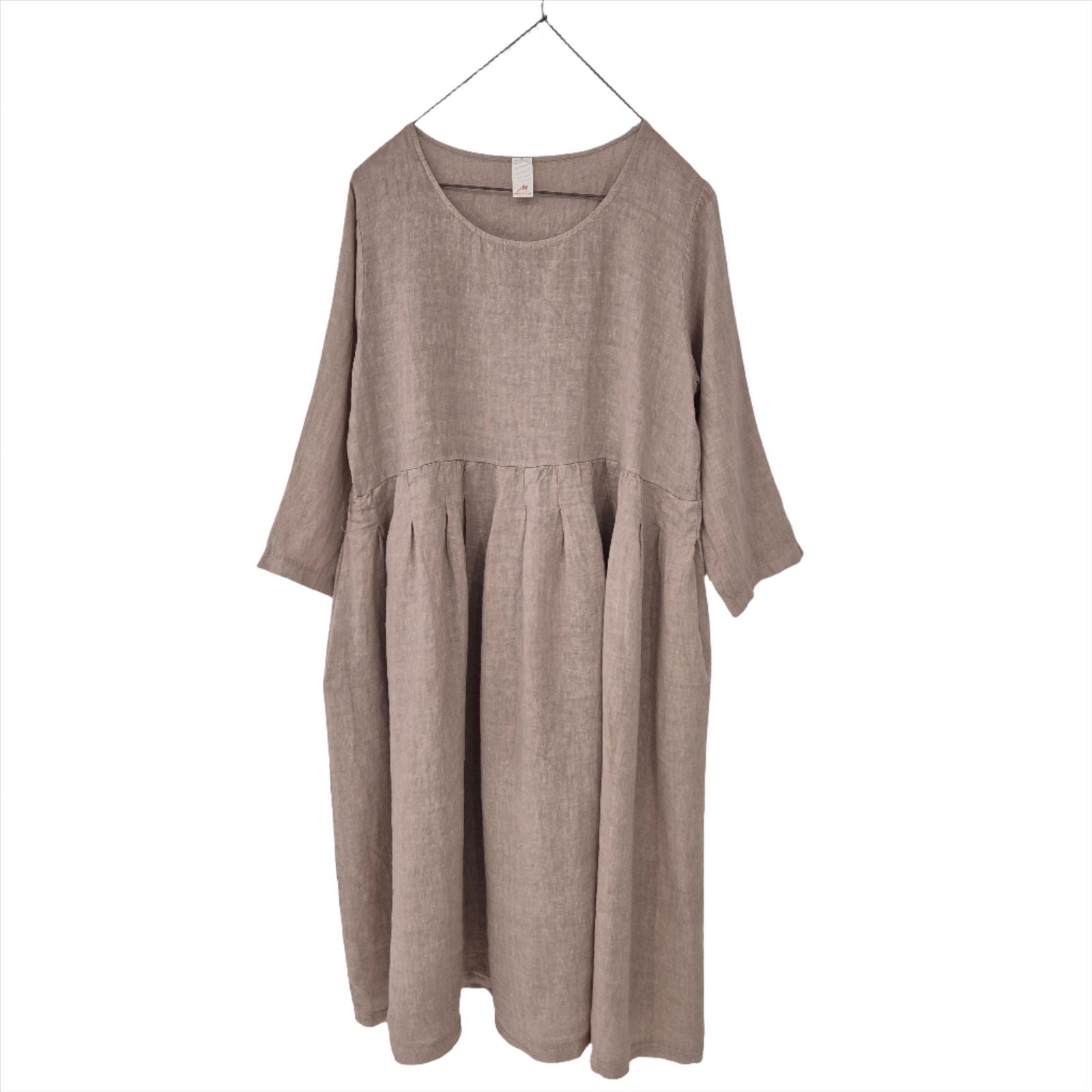 Montaigne Journee Baggy Linen Dress Natural1