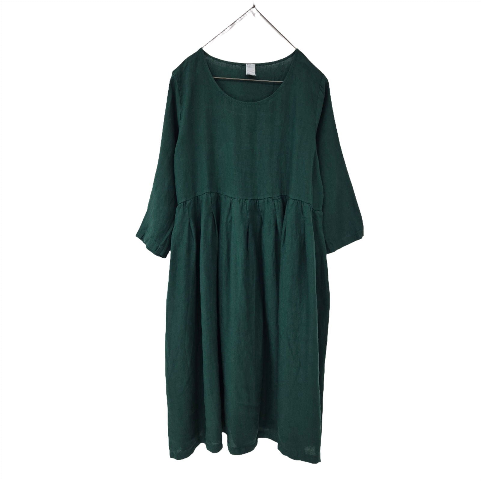 Montaigne Journee Baggy Linen Dress Teal2