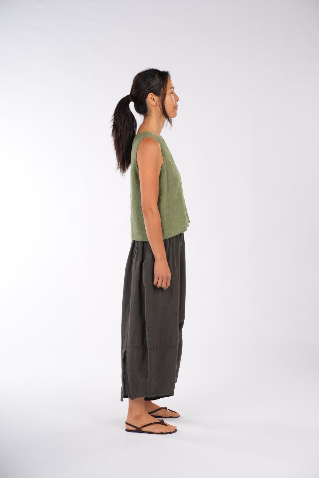 Montaigne Leonor Harem Pants Chocolate2