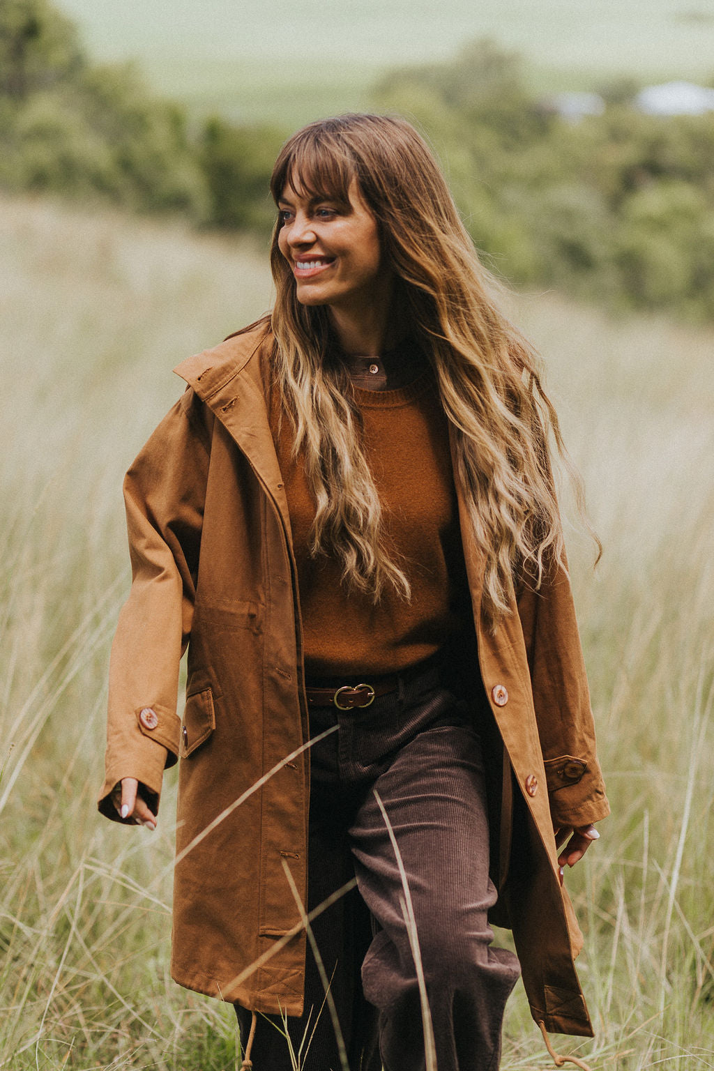Montaigne NZ Lambswool Oversized Vest Spice5