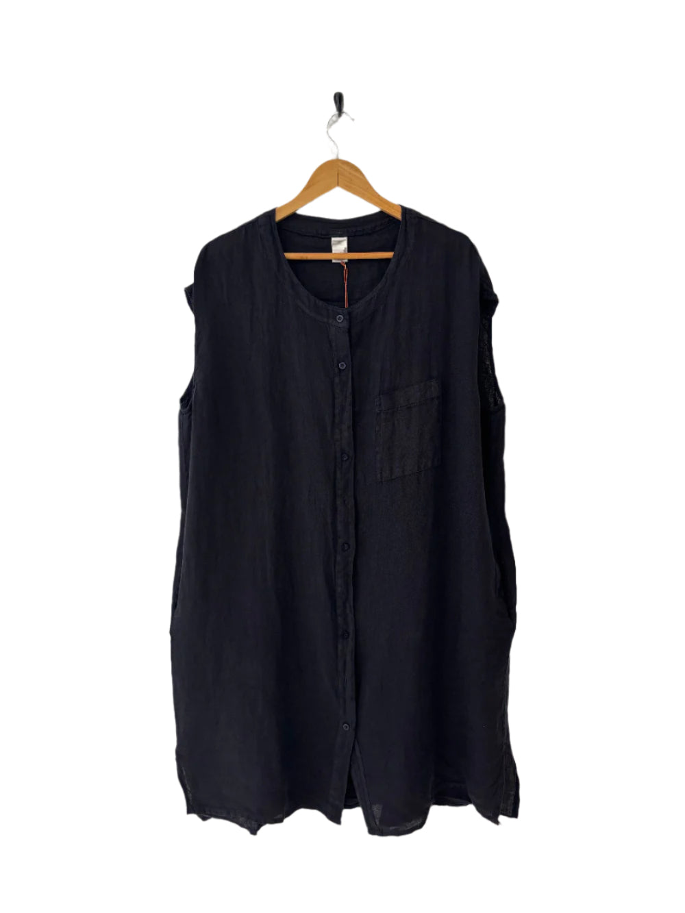 Montaigne Ocèane Linen Dress Navy