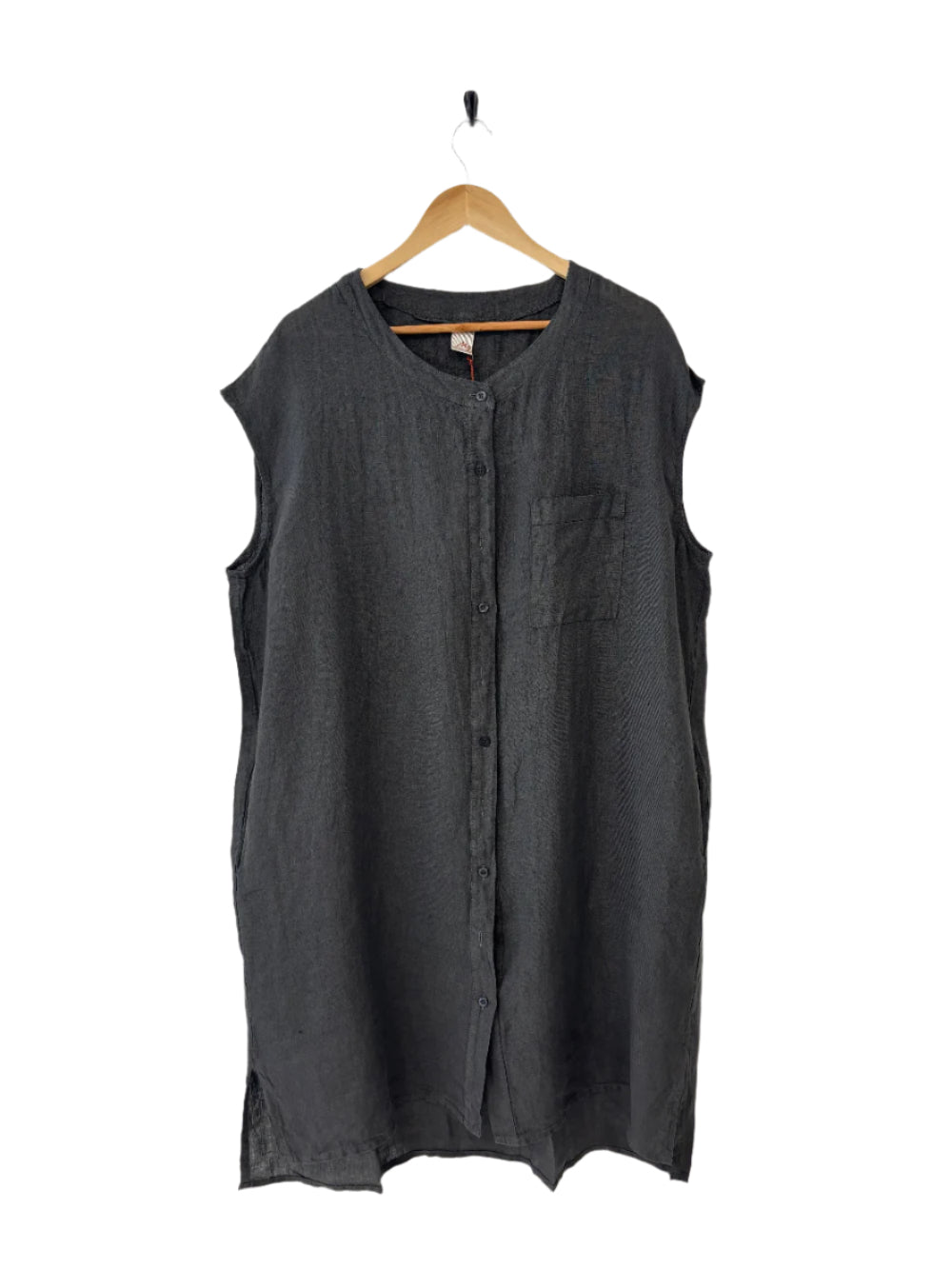 Montaigne Ocèane Linen Dress Petrol