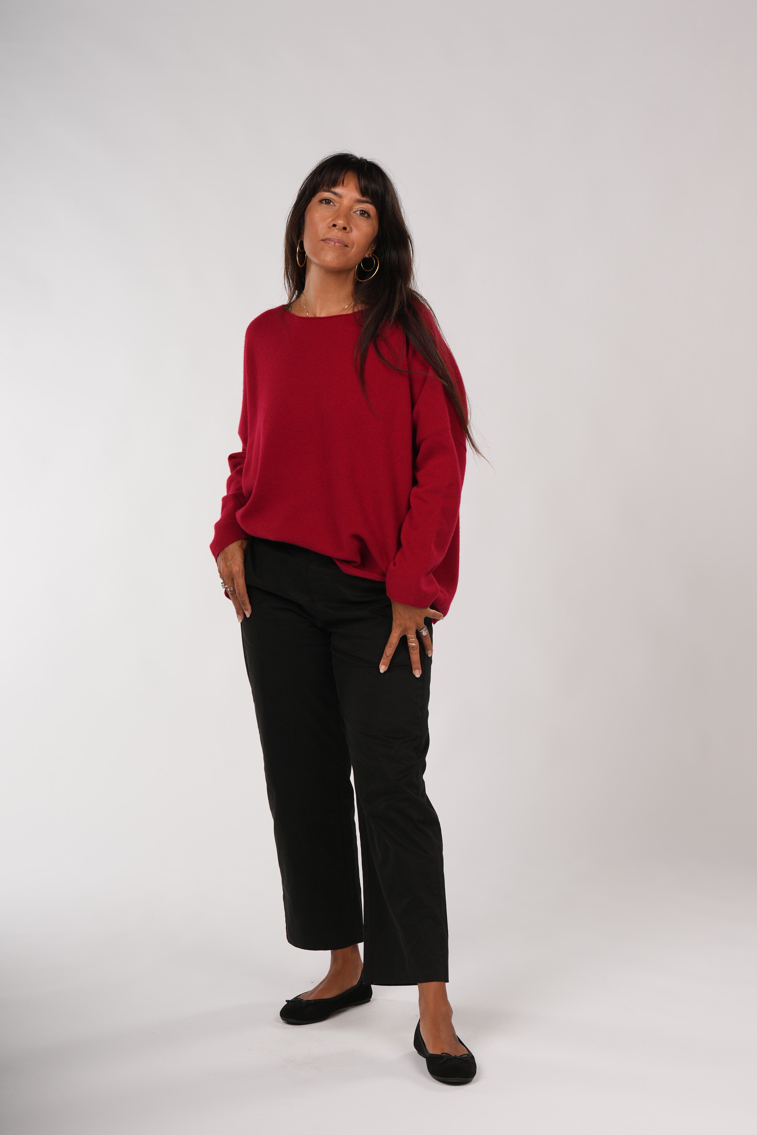 Montaigne Olivia 100% New Zealand Lambswool Jumper Red6