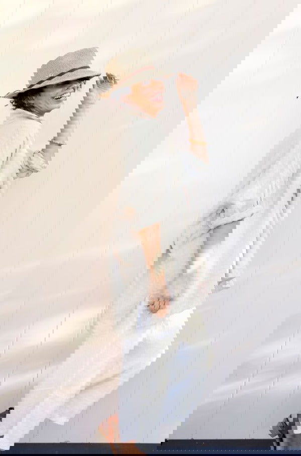 Montaigne Oversized Linen Boyfriend Shirt Natural