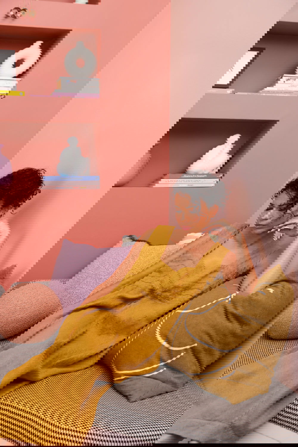 Montaigne Aurelie Casual Linen Dress Senape