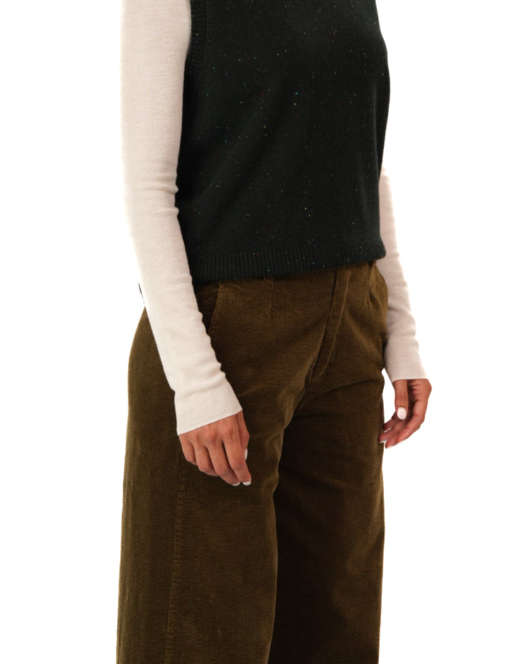 Montaigne Rene Corduroy Pant Long Length Olive5