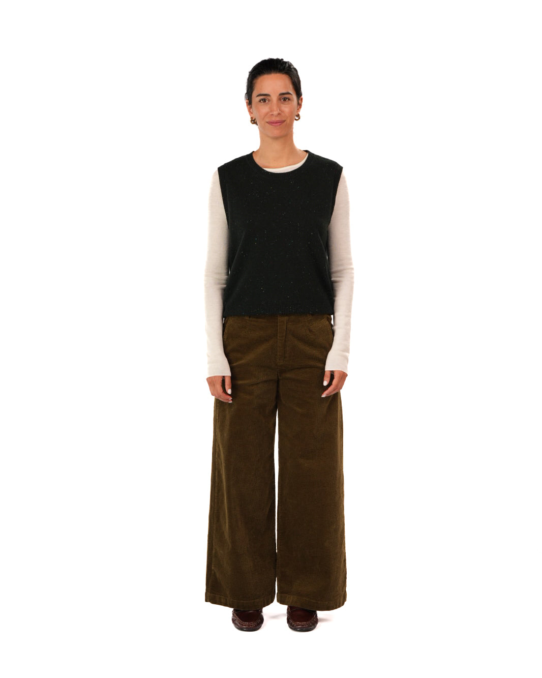 Montaigne Rene Corduroy Pant Long Length Olive9