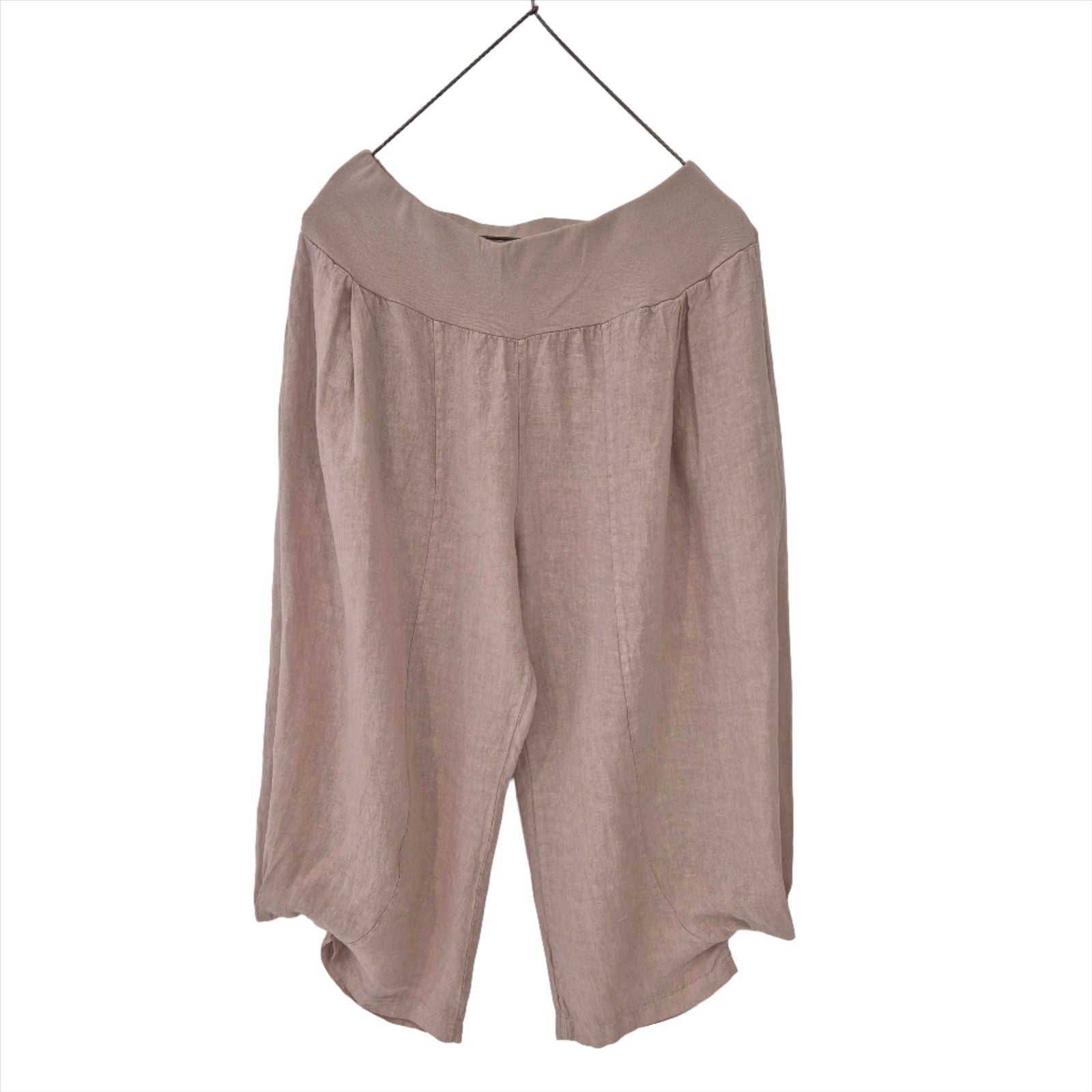 Montaigne Saint-Tropez Linen Capri Pants Rose