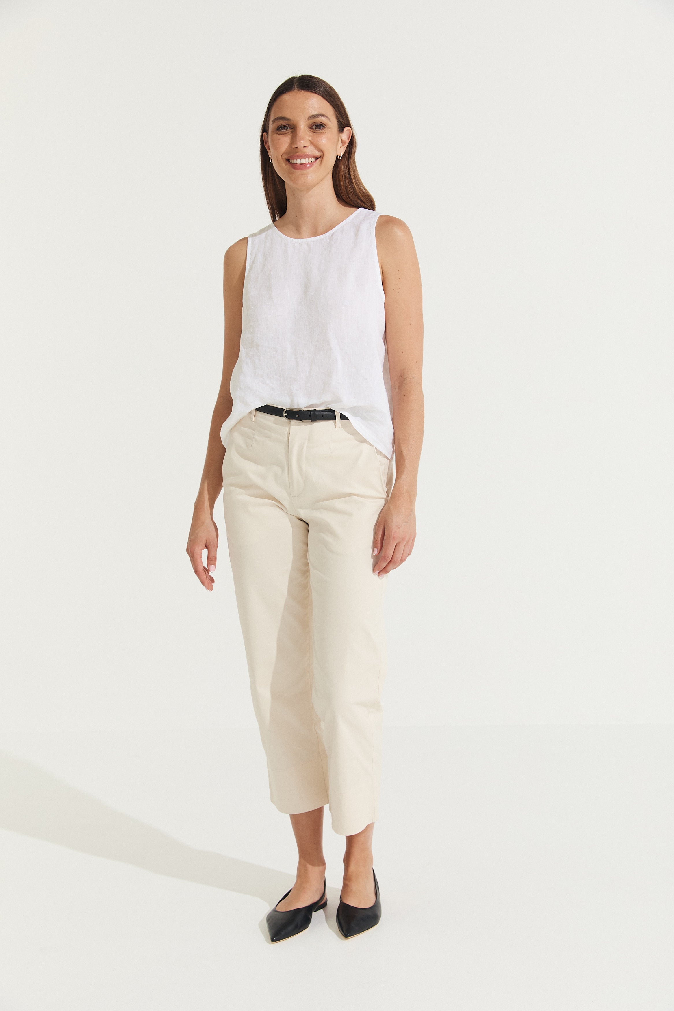 Montaigne Sandro Cotton Pant Sand2