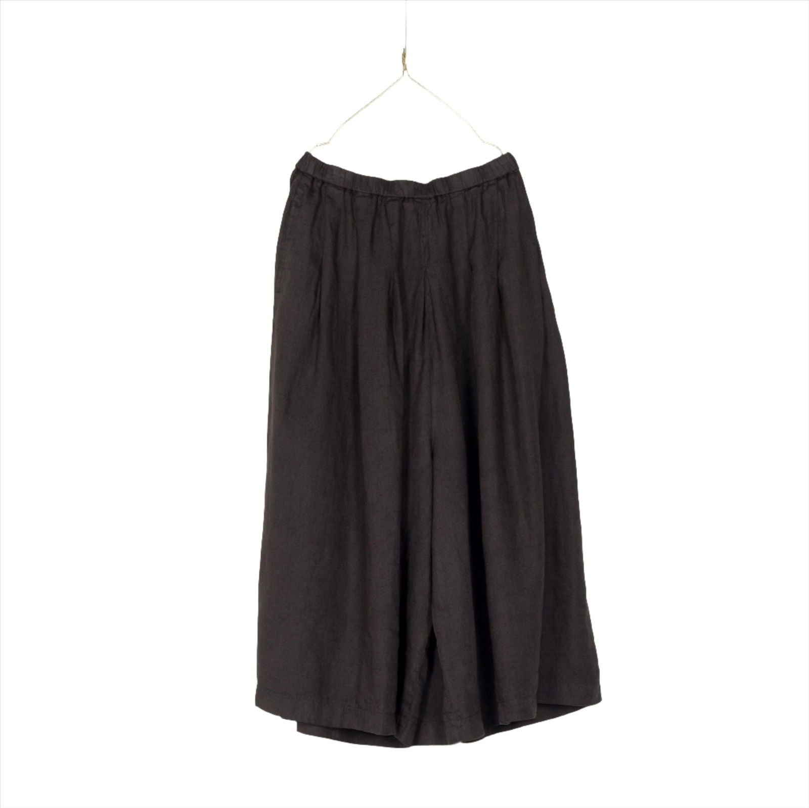 Montaigne Solid Linen Culottes Petrol