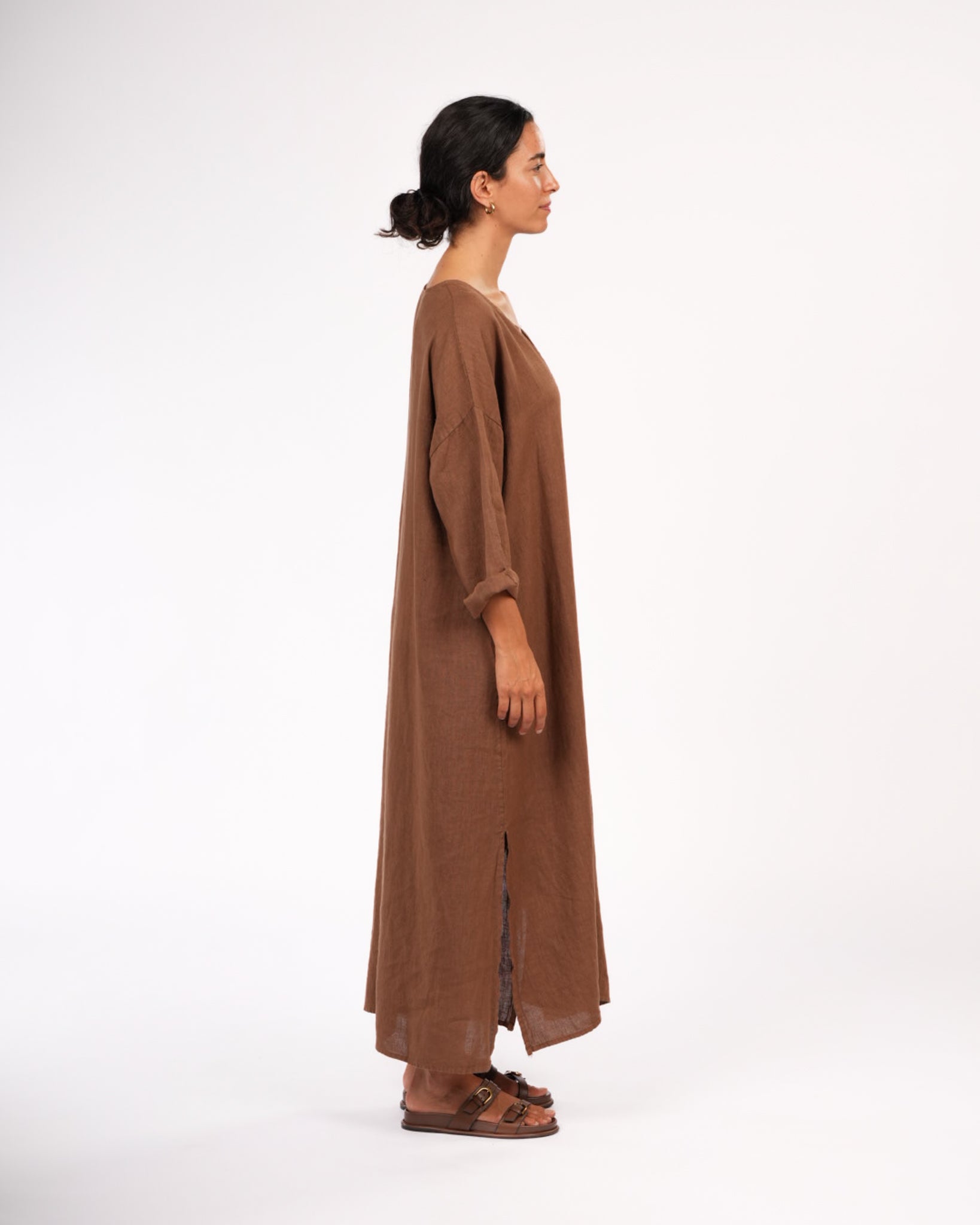 Sophie Linen Kaftan Dress