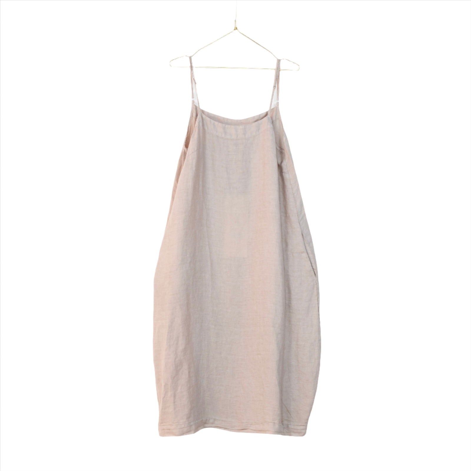 Montaigne Tulipe Linen Slip Dress Natural