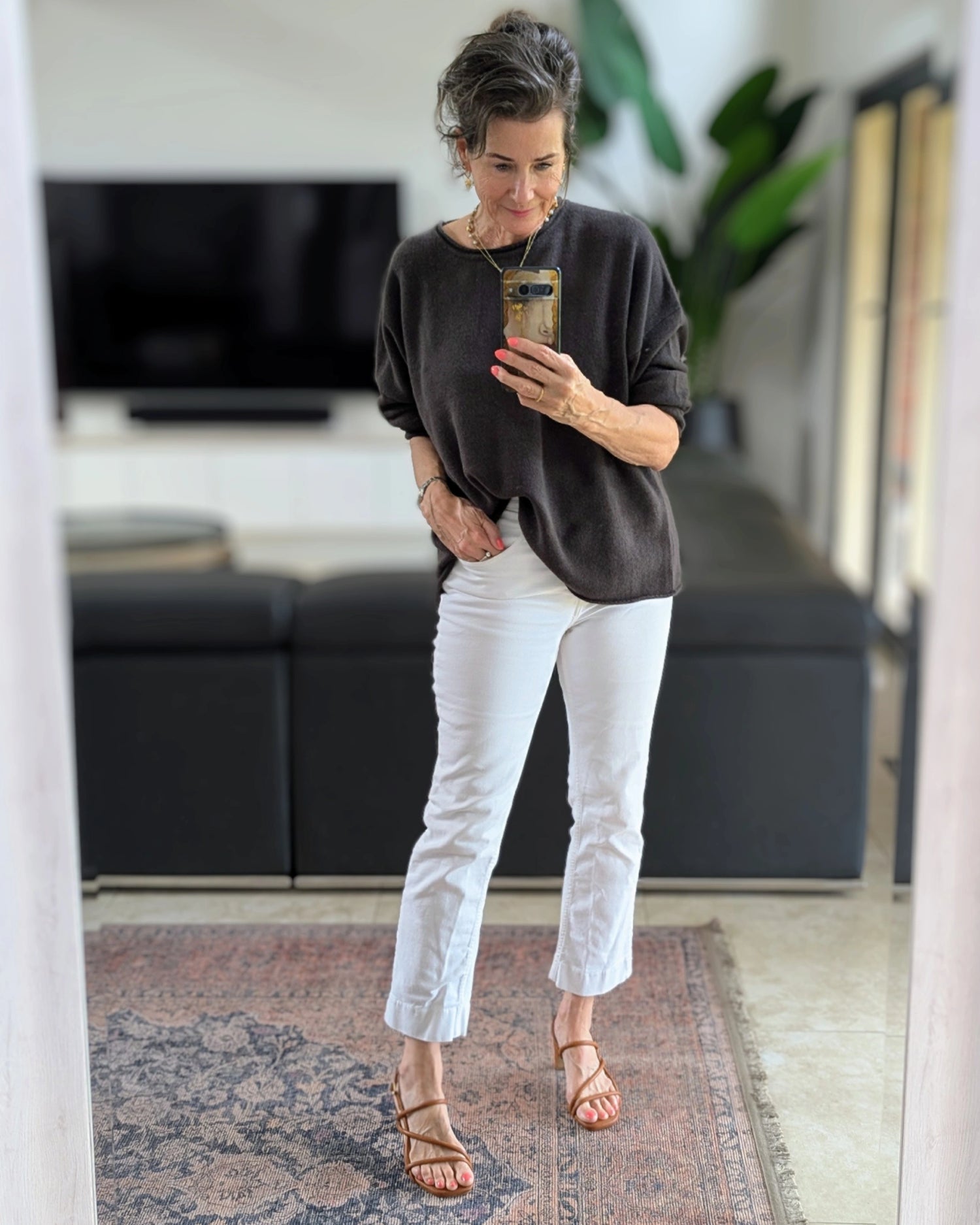 Montaigne 100% New Zealand Lambswool Jumper Coffee