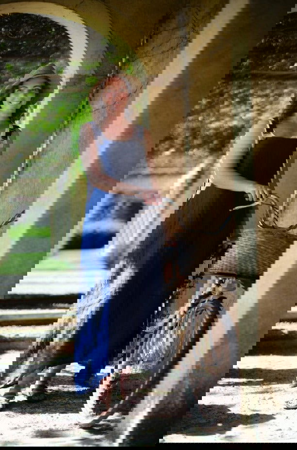 Montaigne Anouk Overall-Style Maxi Dress Royal Blue