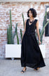 Montaigne Astrid Linen Asymmetrical Skirt Black