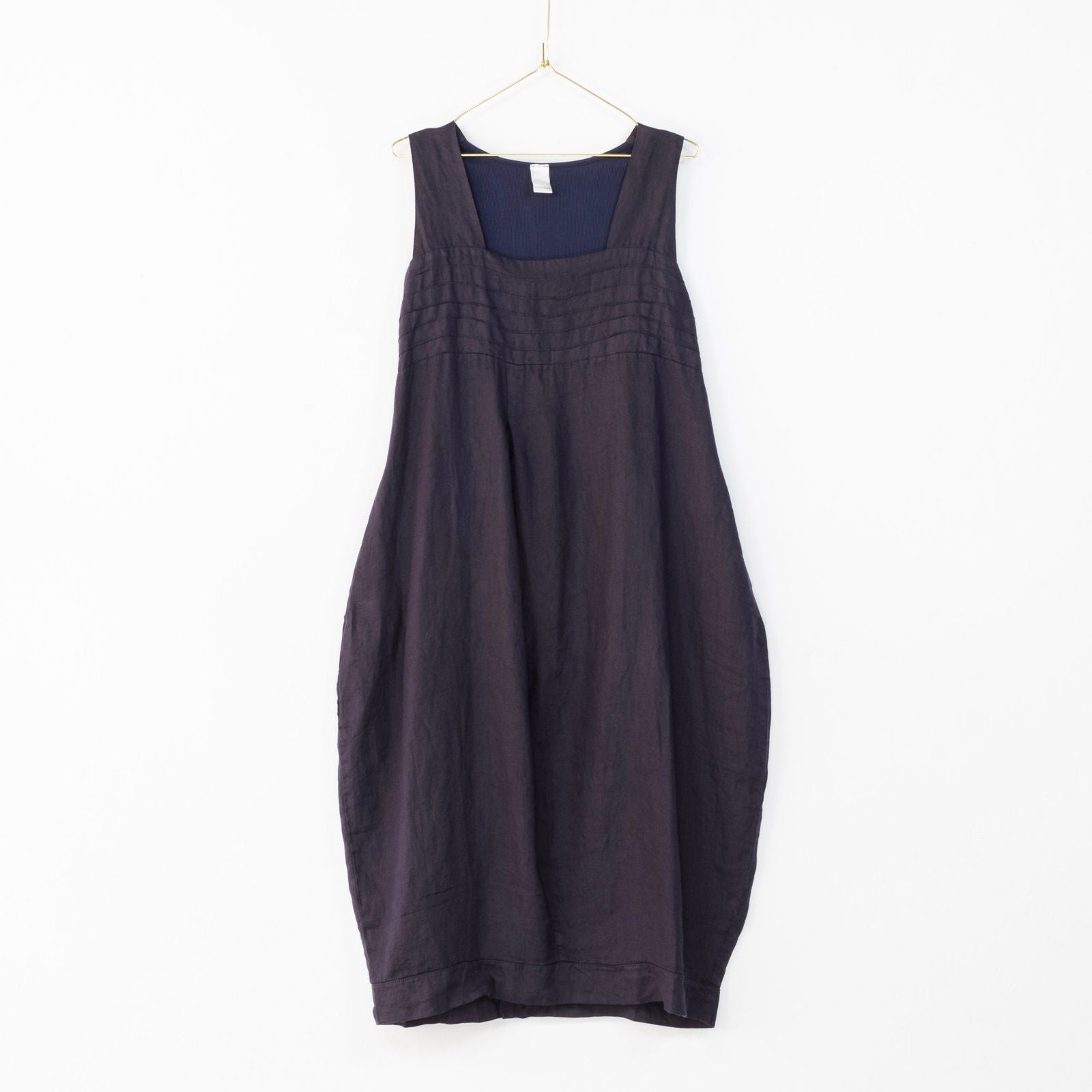 Montaigne Aurelie Casual Linen Dress Navy