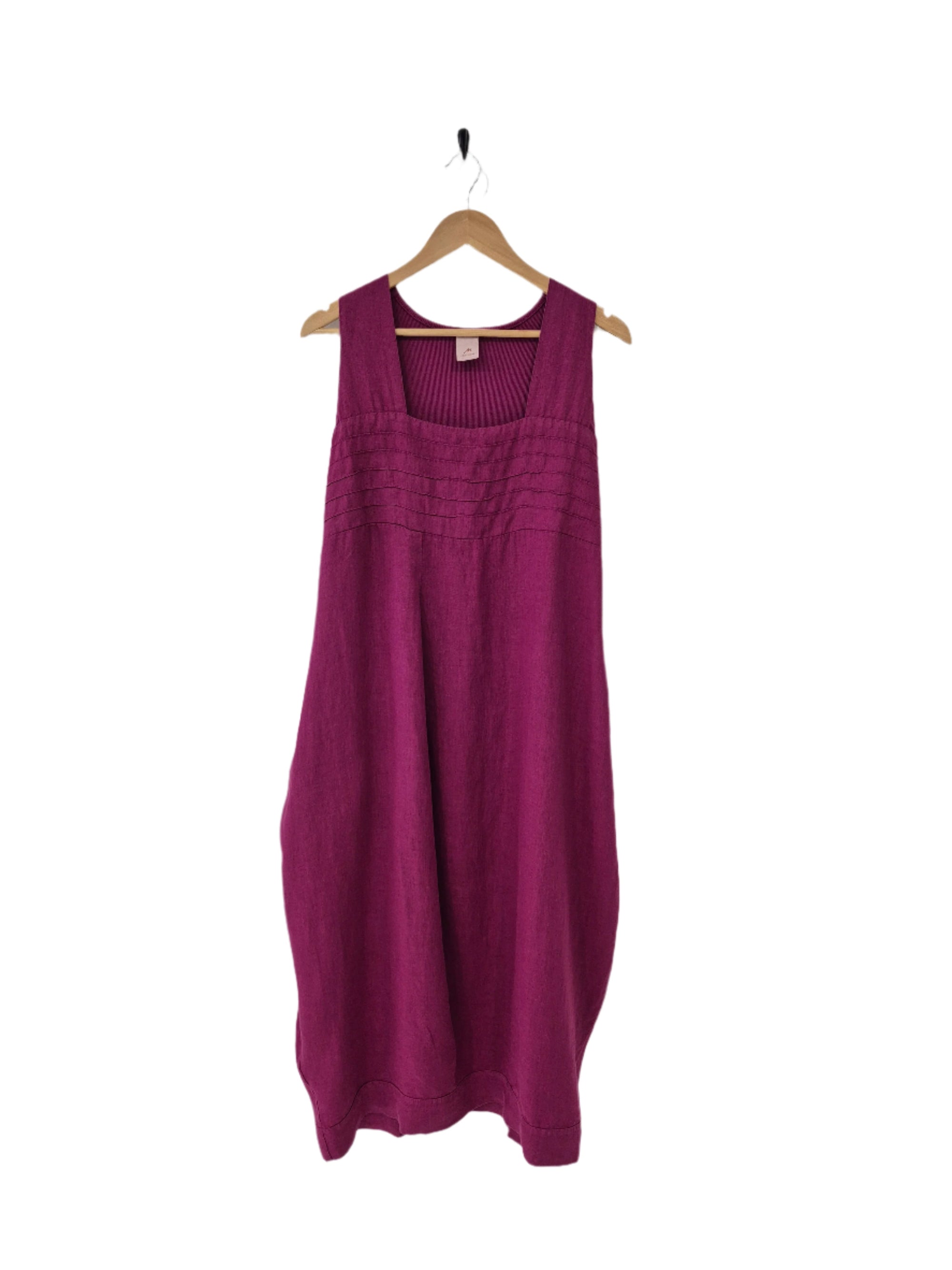 Montaigne Aurelie Casual Linen Dress Orchid