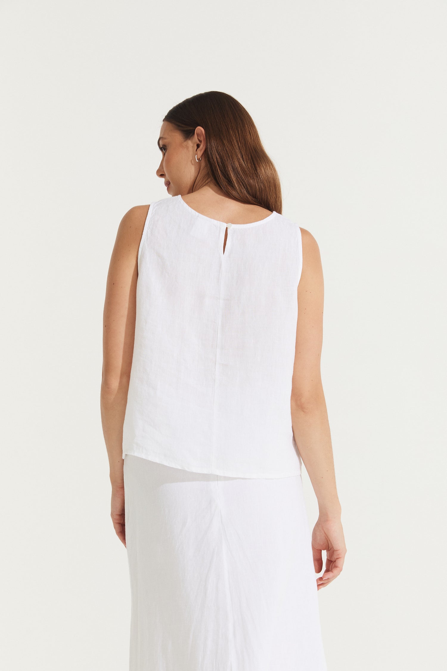Montaigne Ava Linen Cami Top White5